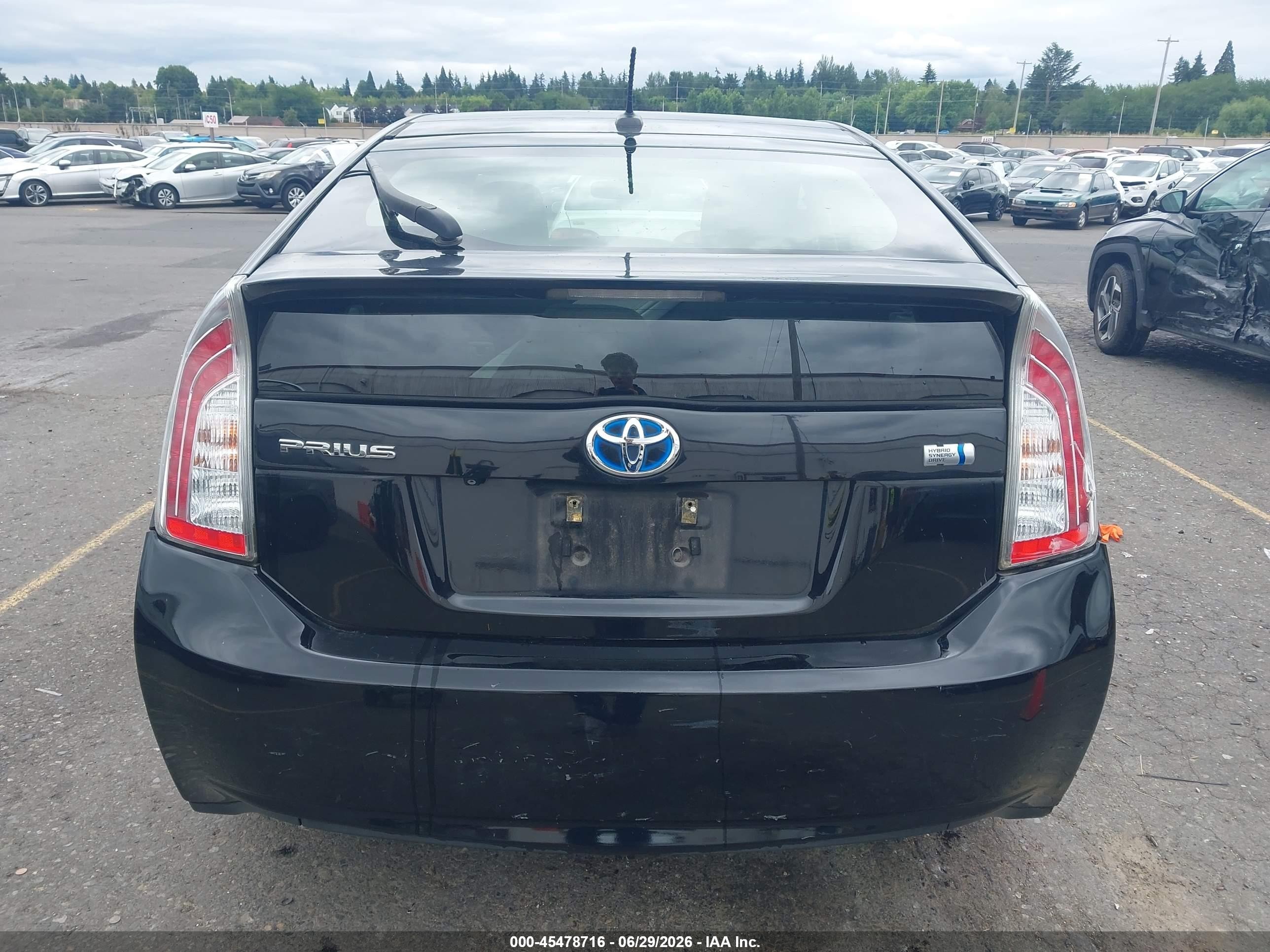 2013 Toyota Prius Three Black vin: JTDKN3DU6D5565712
