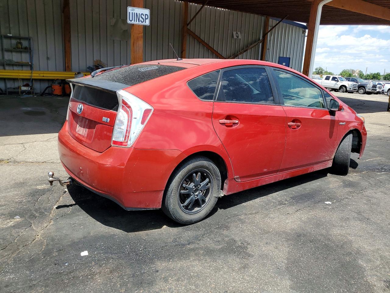2013 Toyota Prius Two Red vin: JTDKN3DU6D5643146