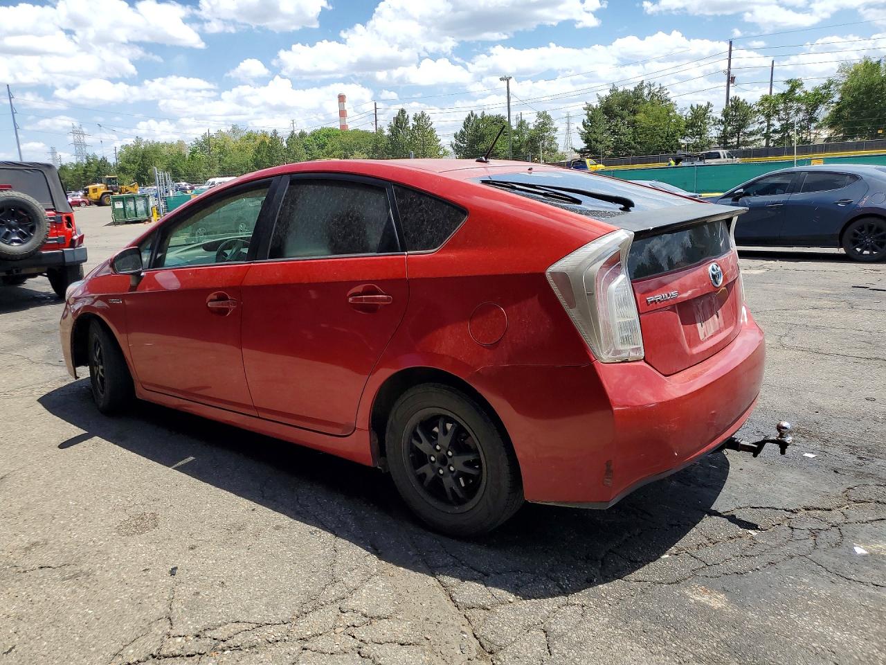 2013 Toyota Prius Two Red vin: JTDKN3DU6D5643146