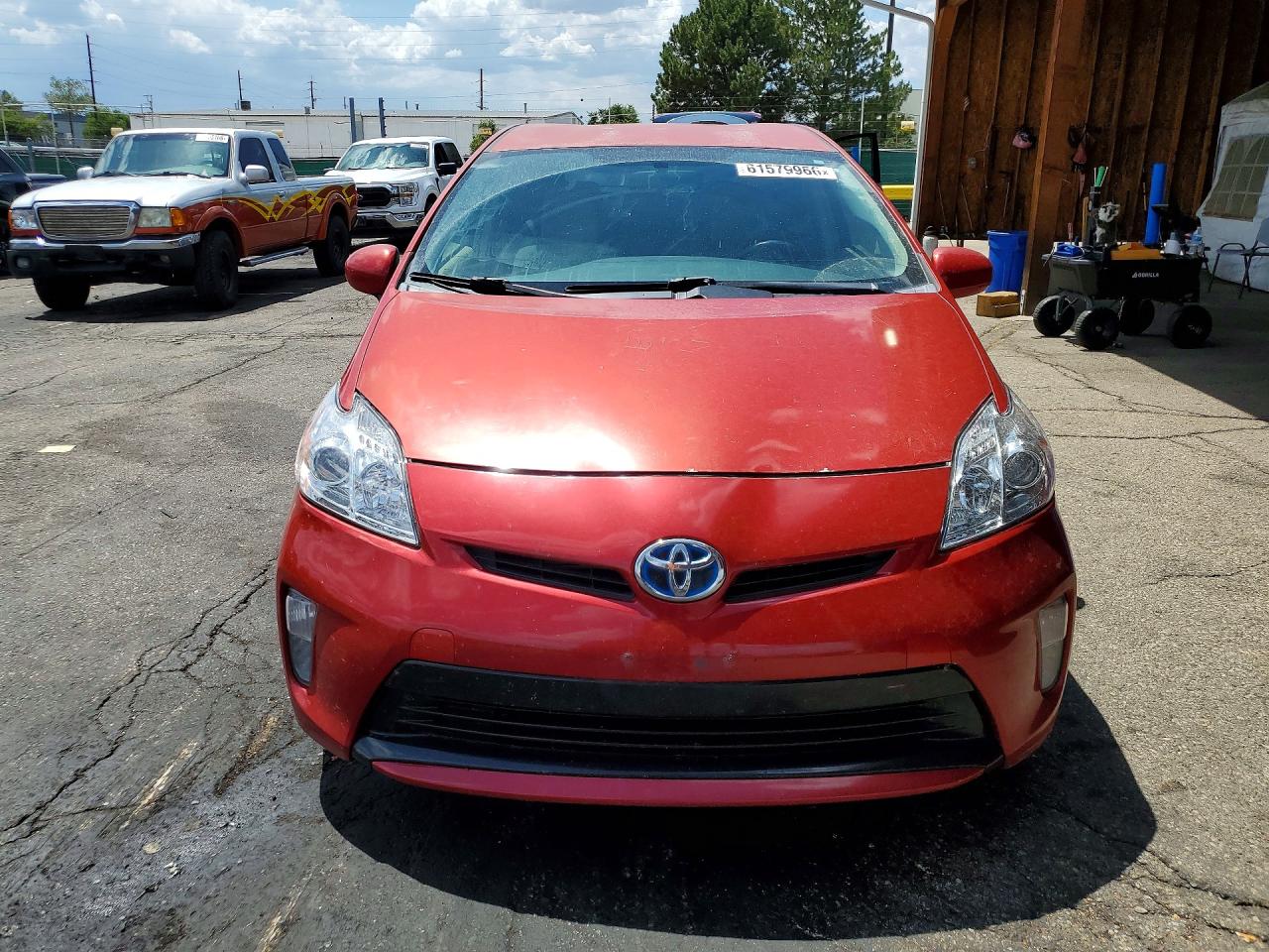2013 Toyota Prius Two Red vin: JTDKN3DU6D5643146