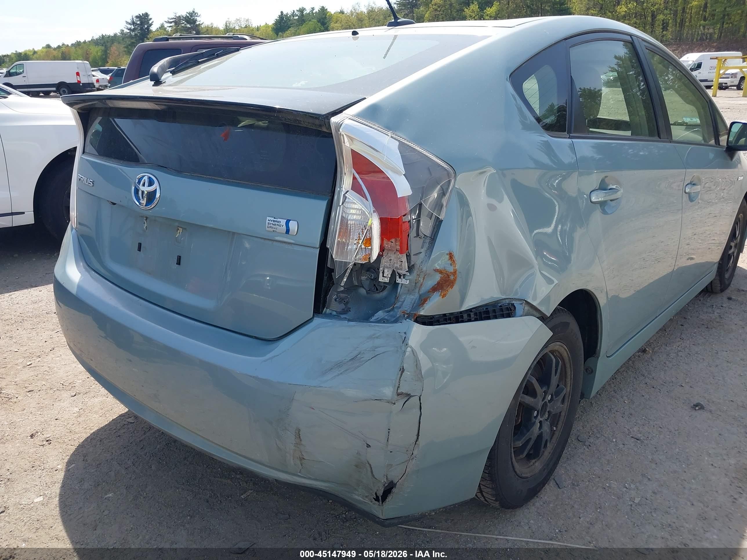 2013 Toyota Prius Four Light Blue vin: JTDKN3DU6D5643423