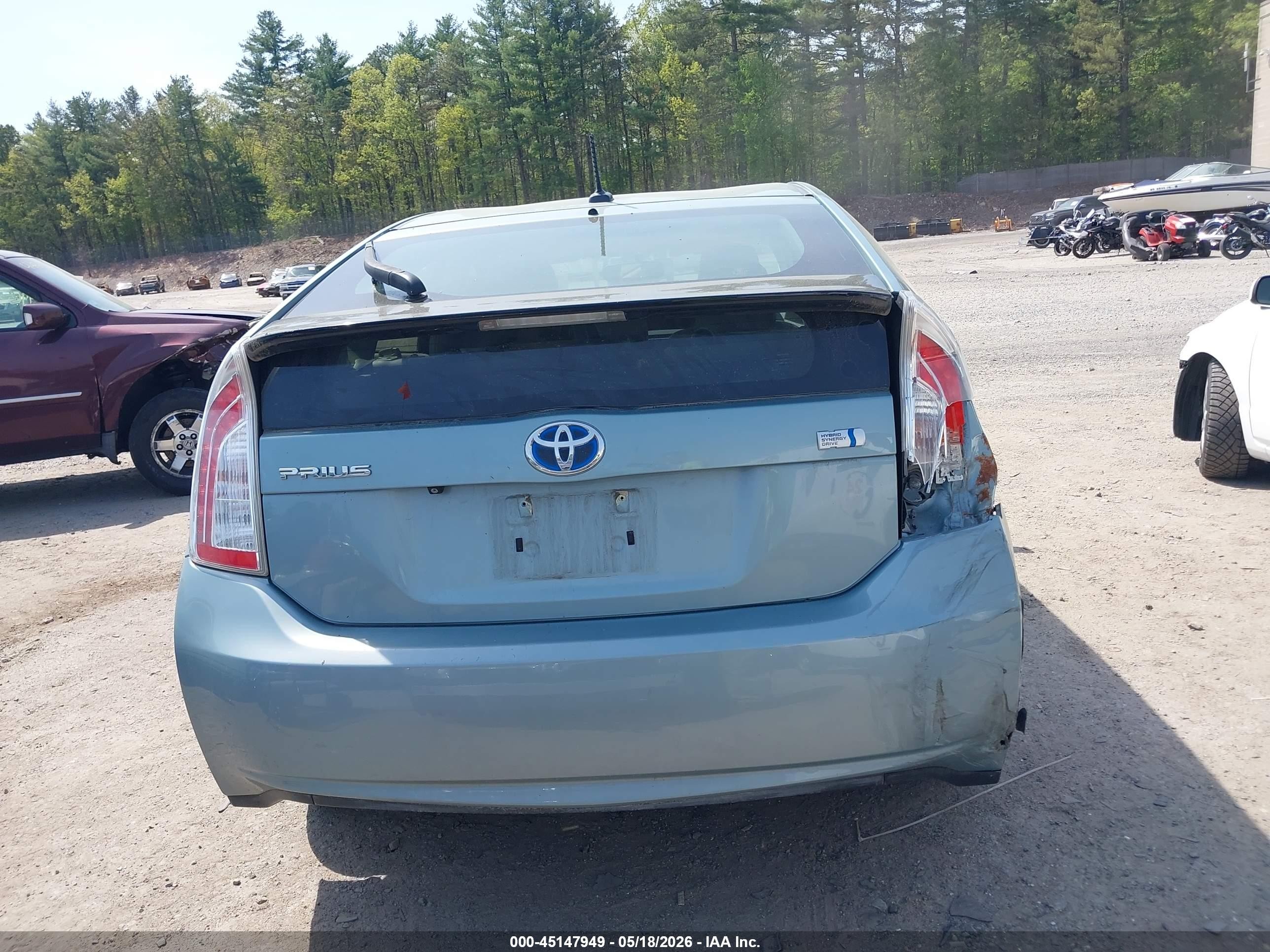 2013 Toyota Prius Four Light Blue vin: JTDKN3DU6D5643423