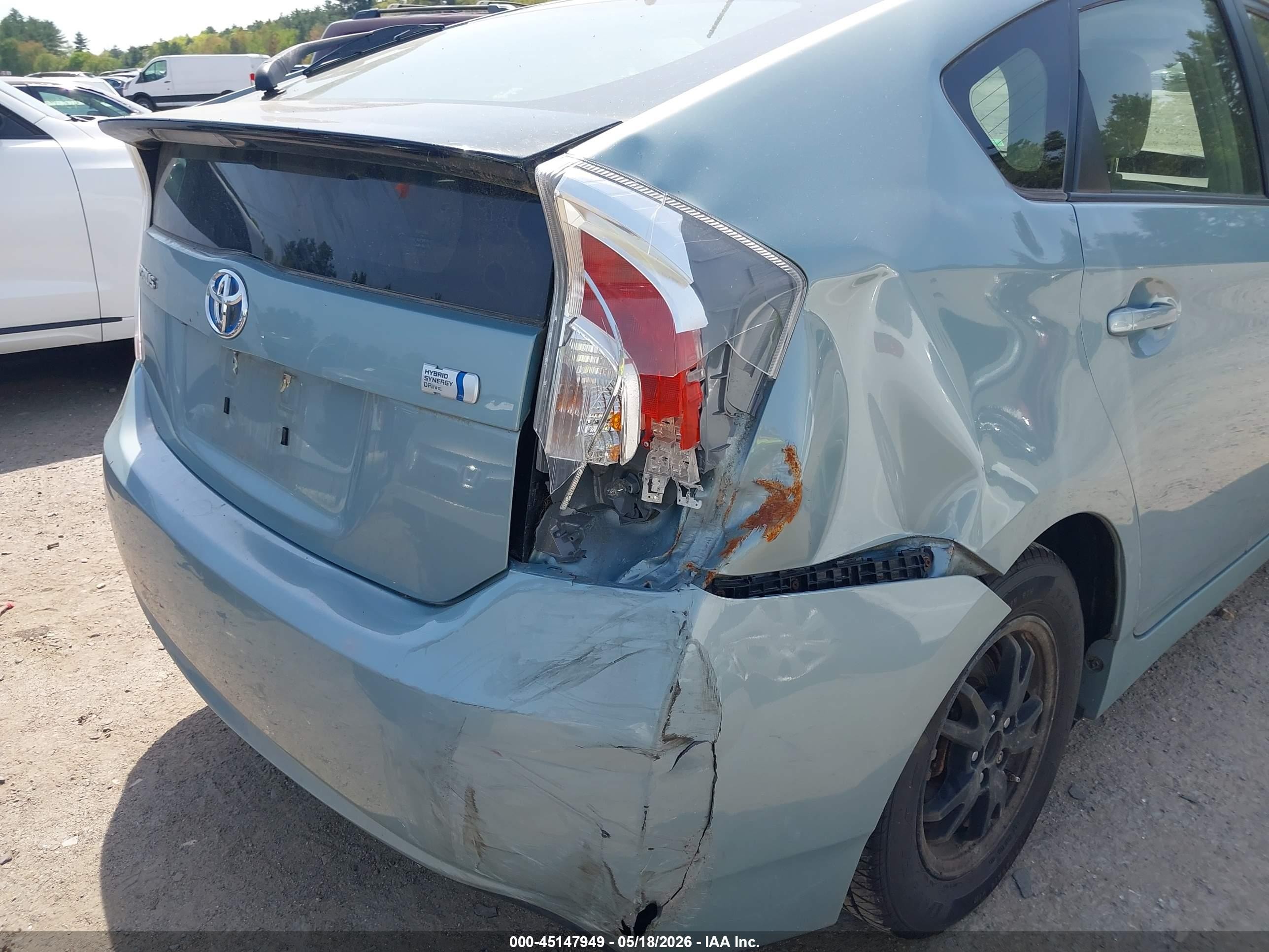 2013 Toyota Prius Four Light Blue vin: JTDKN3DU6D5643423