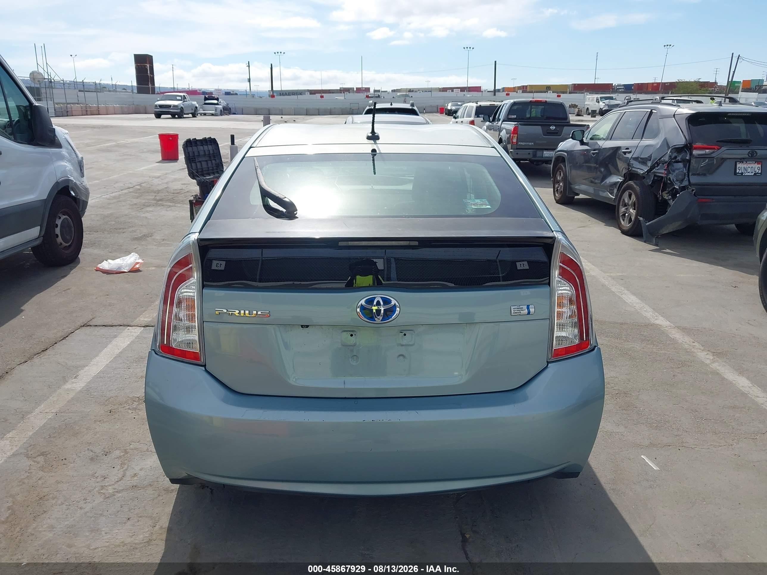 2013 Toyota Prius Four Light Blue vin: JTDKN3DU6D5644670