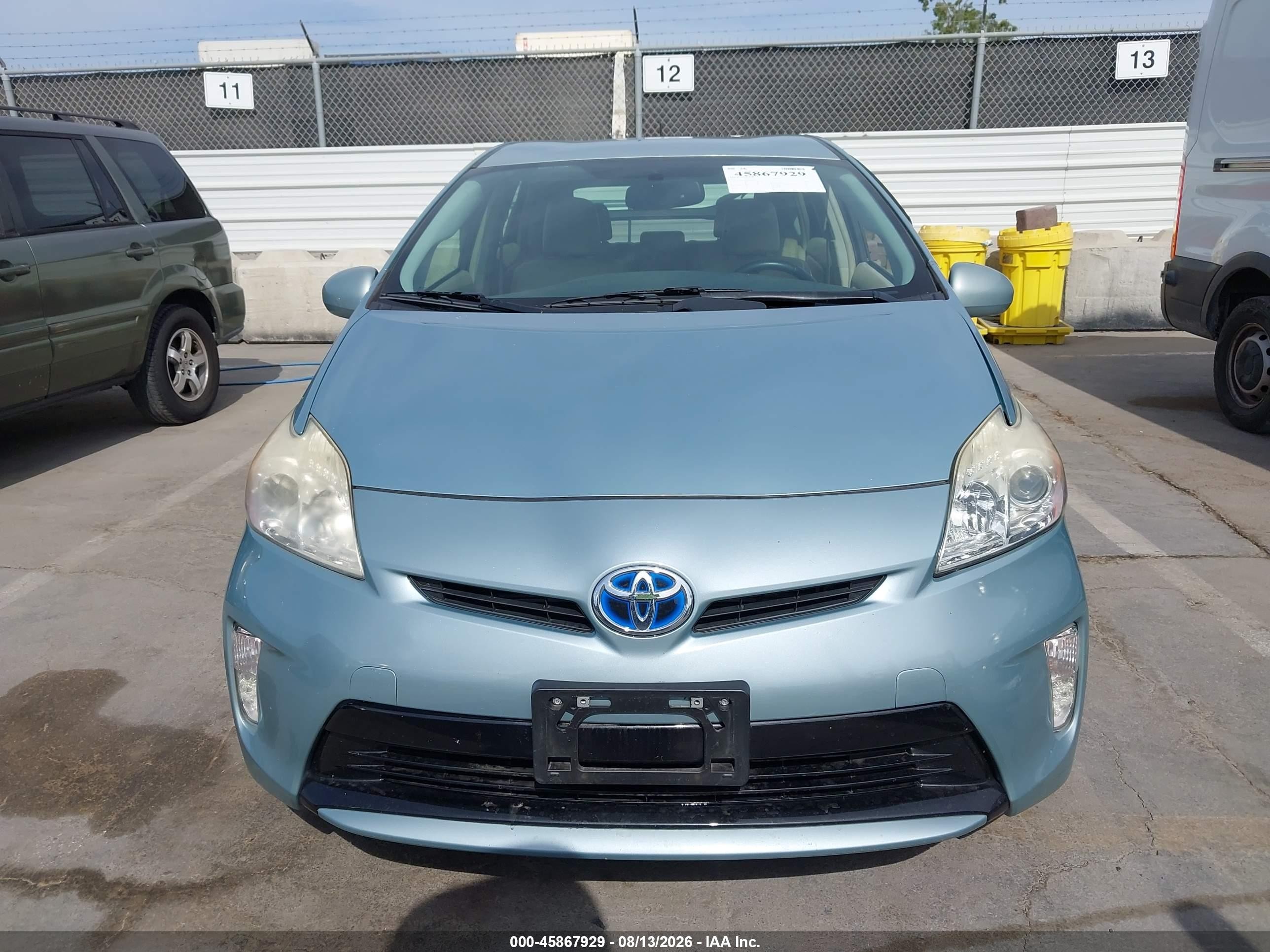 2013 Toyota Prius Four Light Blue vin: JTDKN3DU6D5644670