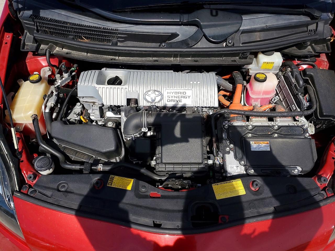 2013 Toyota Prius Three Красный vin: JTDKN3DU6D5644734