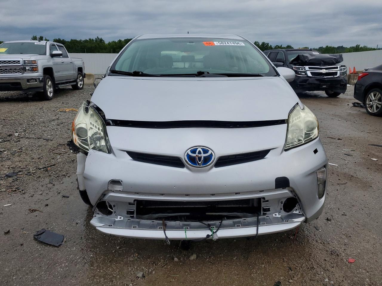 2013 Toyota Prius Two Silver vin: JTDKN3DU6D5651246