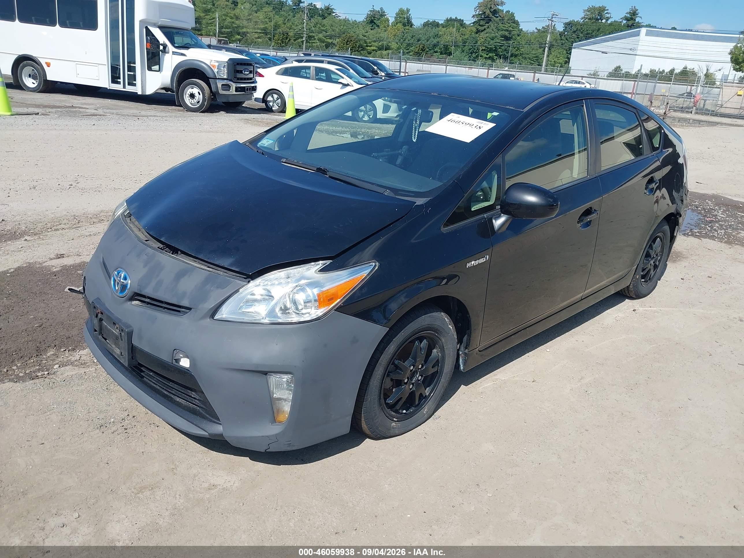 2014 Toyota Prius Two Black vin: JTDKN3DU6E0357554