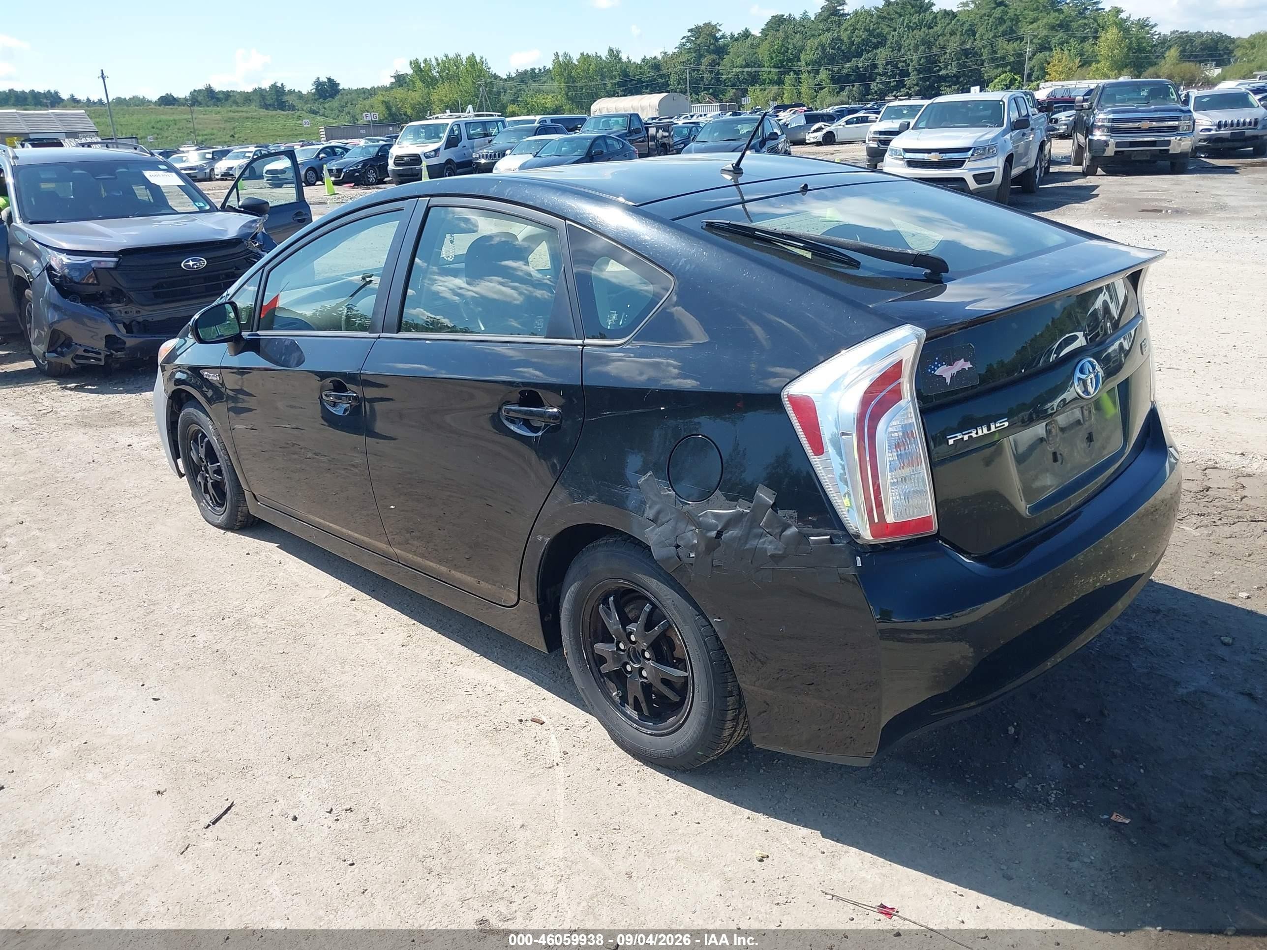 2014 Toyota Prius Two Black vin: JTDKN3DU6E0357554