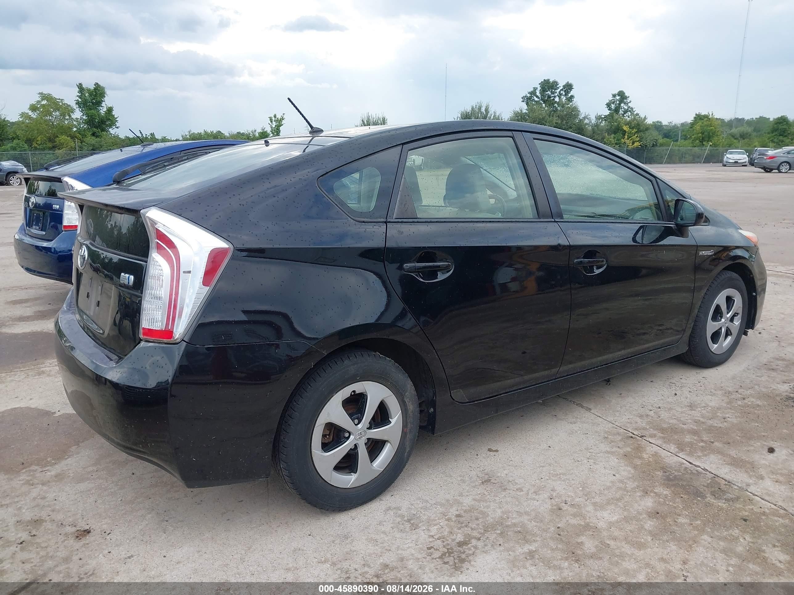 2014 Toyota Prius Two Black vin: JTDKN3DU6E0371535