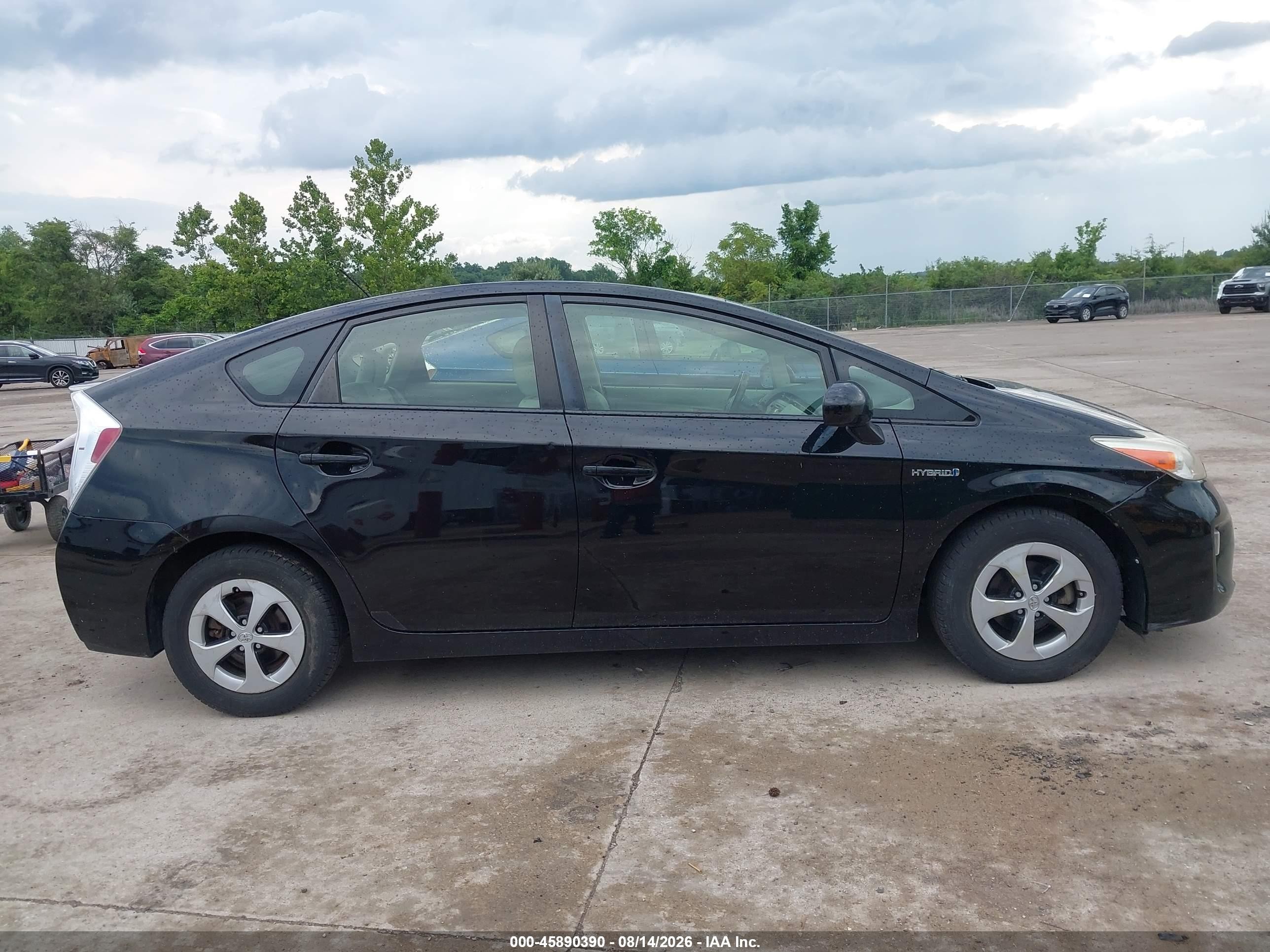 2014 Toyota Prius Two Black vin: JTDKN3DU6E0371535
