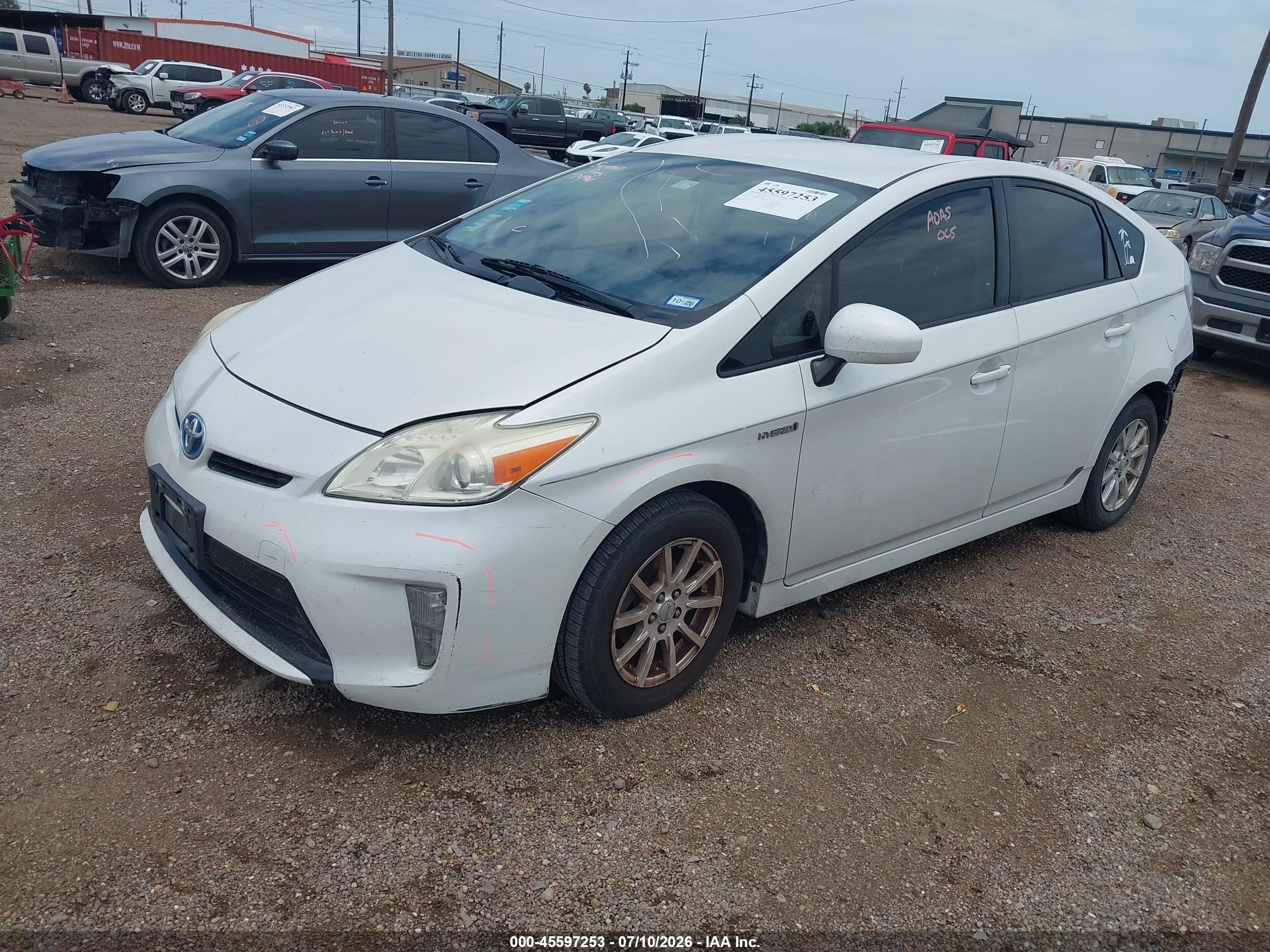 2014 Toyota Prius Four Белый vin: JTDKN3DU6E1739352