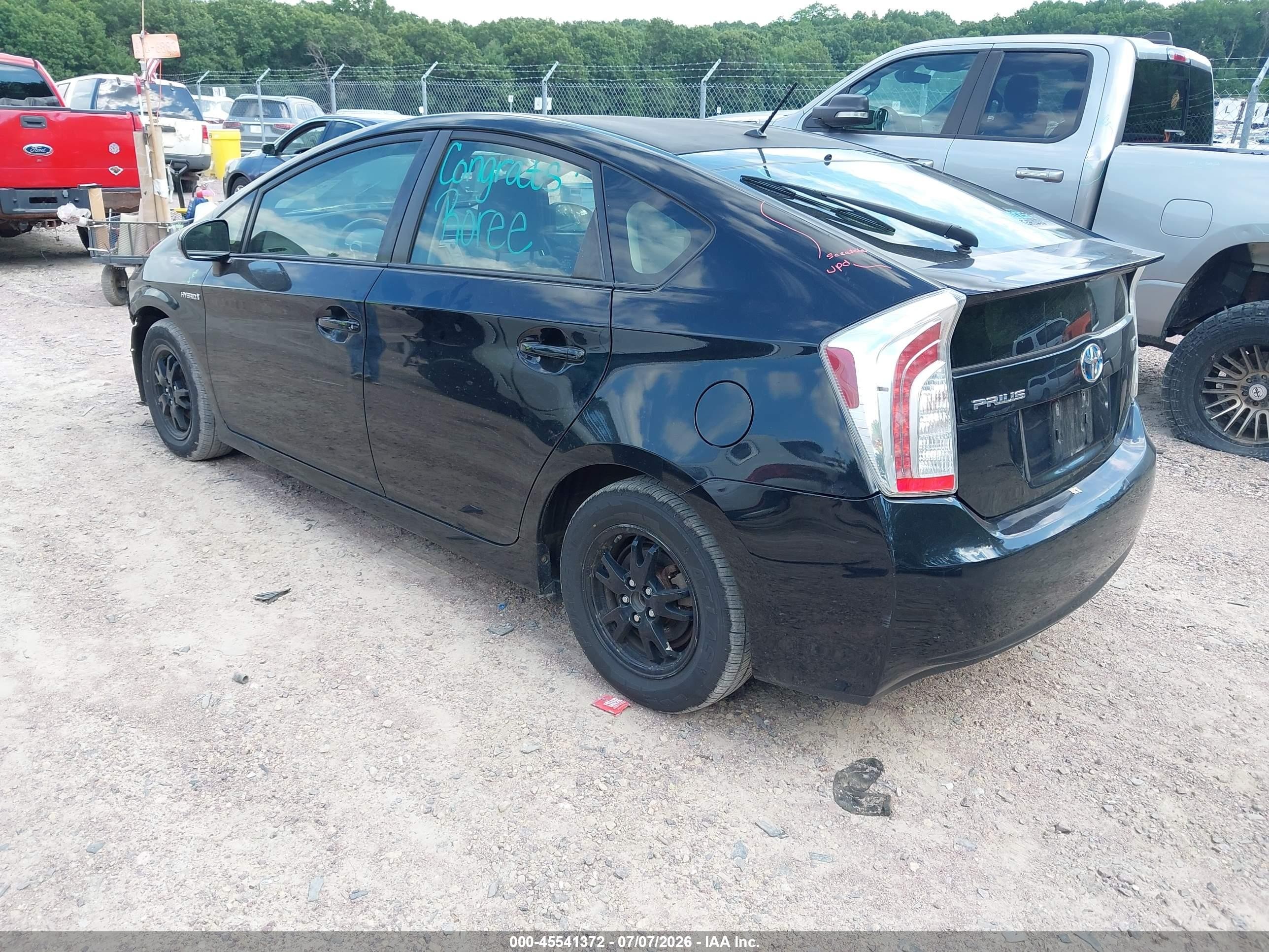 2014 Toyota Prius Two Black vin: JTDKN3DU6E1767149