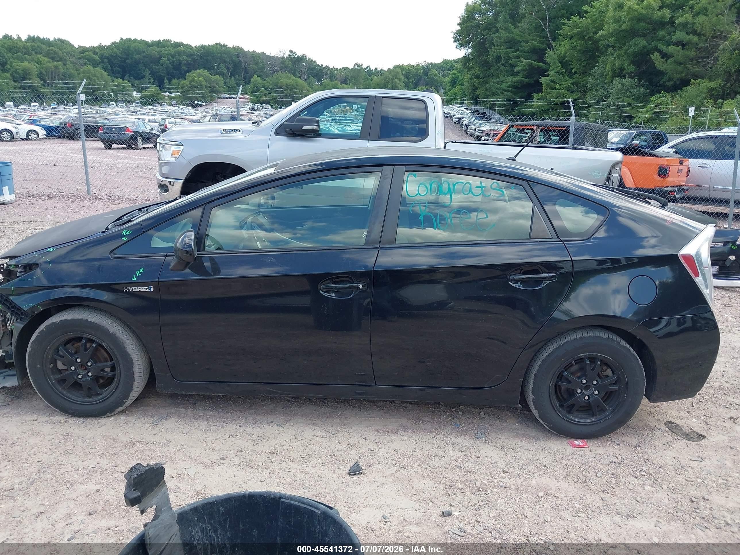 2014 Toyota Prius Two Black vin: JTDKN3DU6E1767149