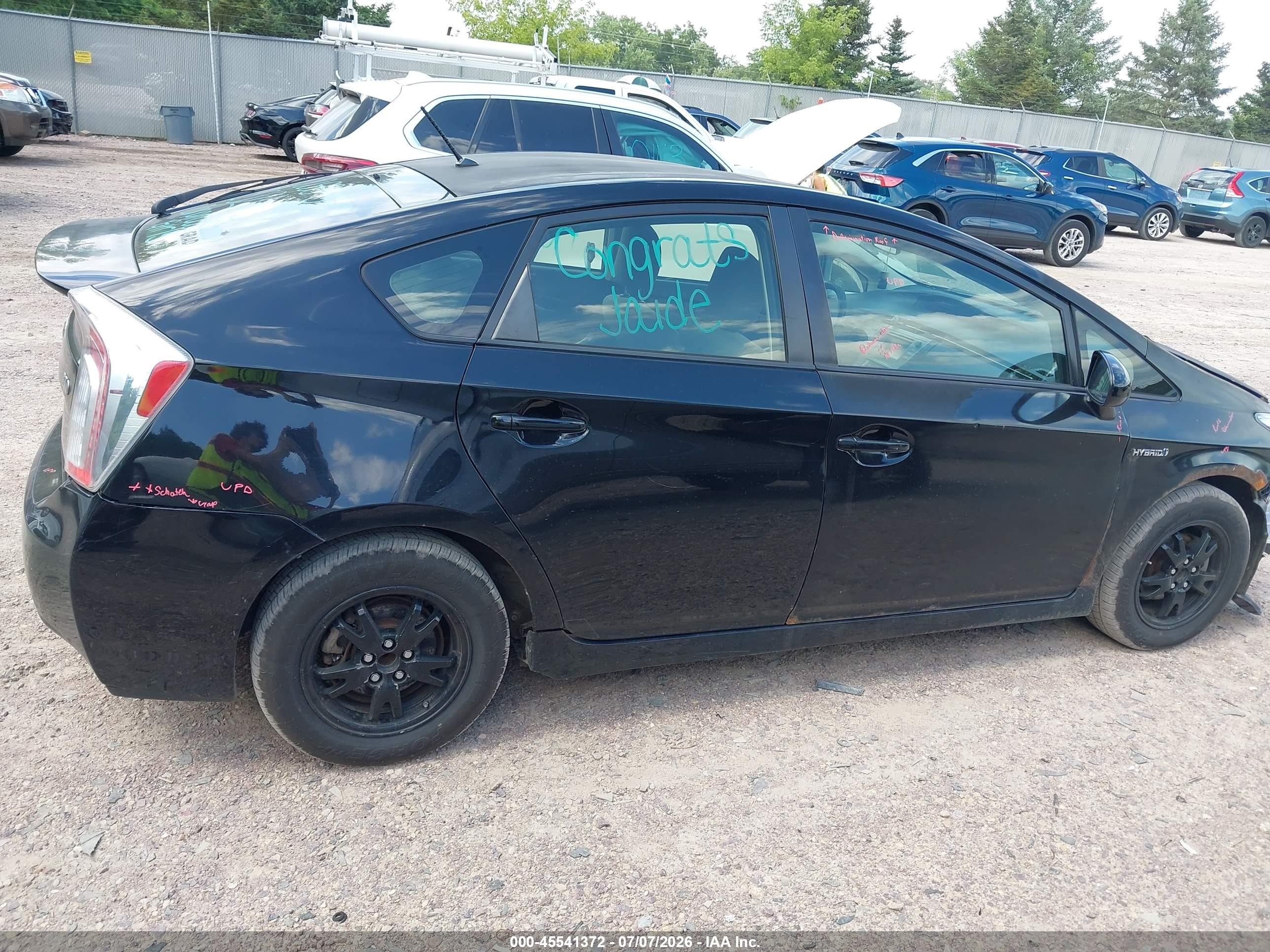2014 Toyota Prius Two Black vin: JTDKN3DU6E1767149