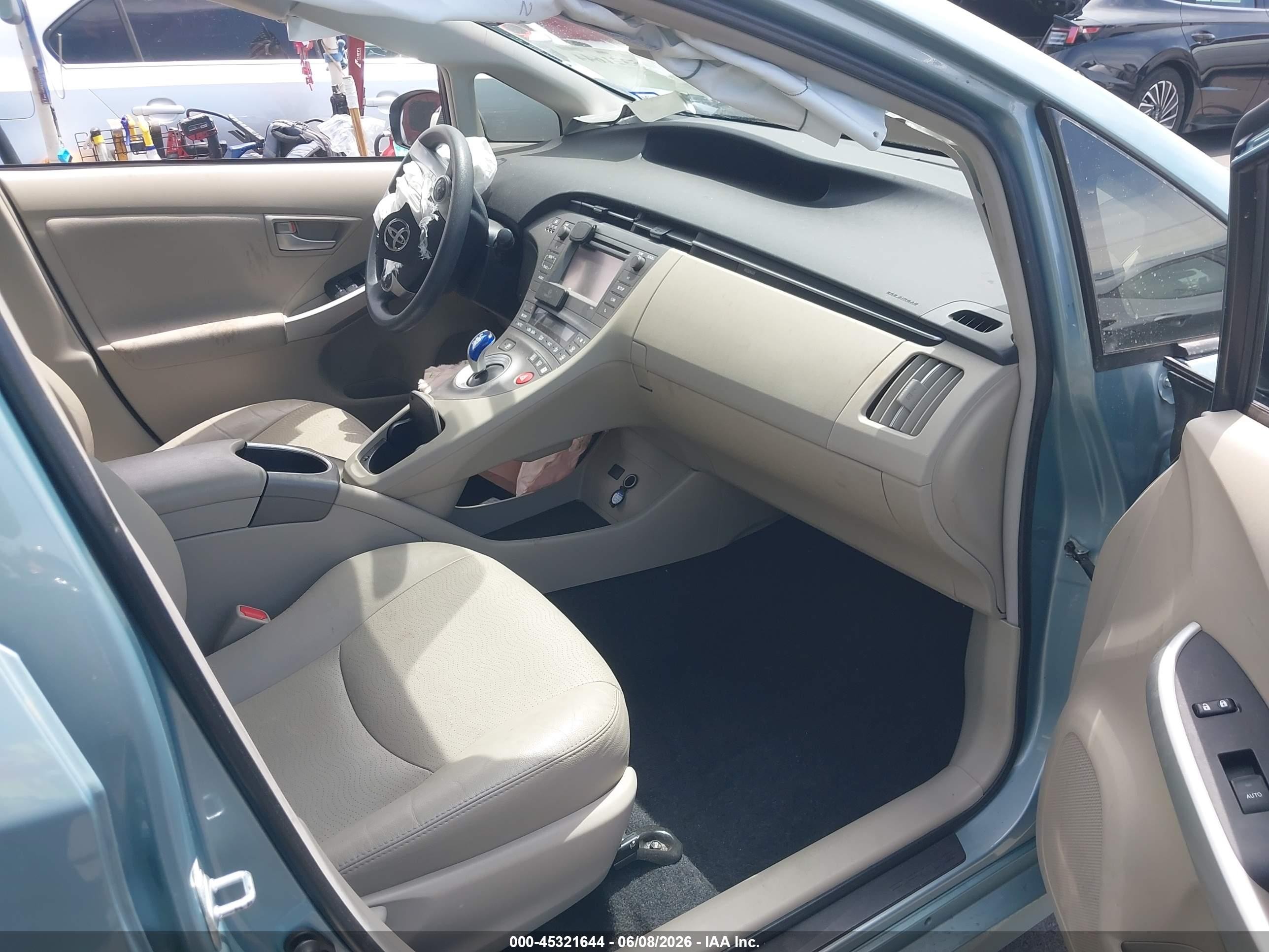 2014 Toyota Prius Light Blue vin: JTDKN3DU6E1767524