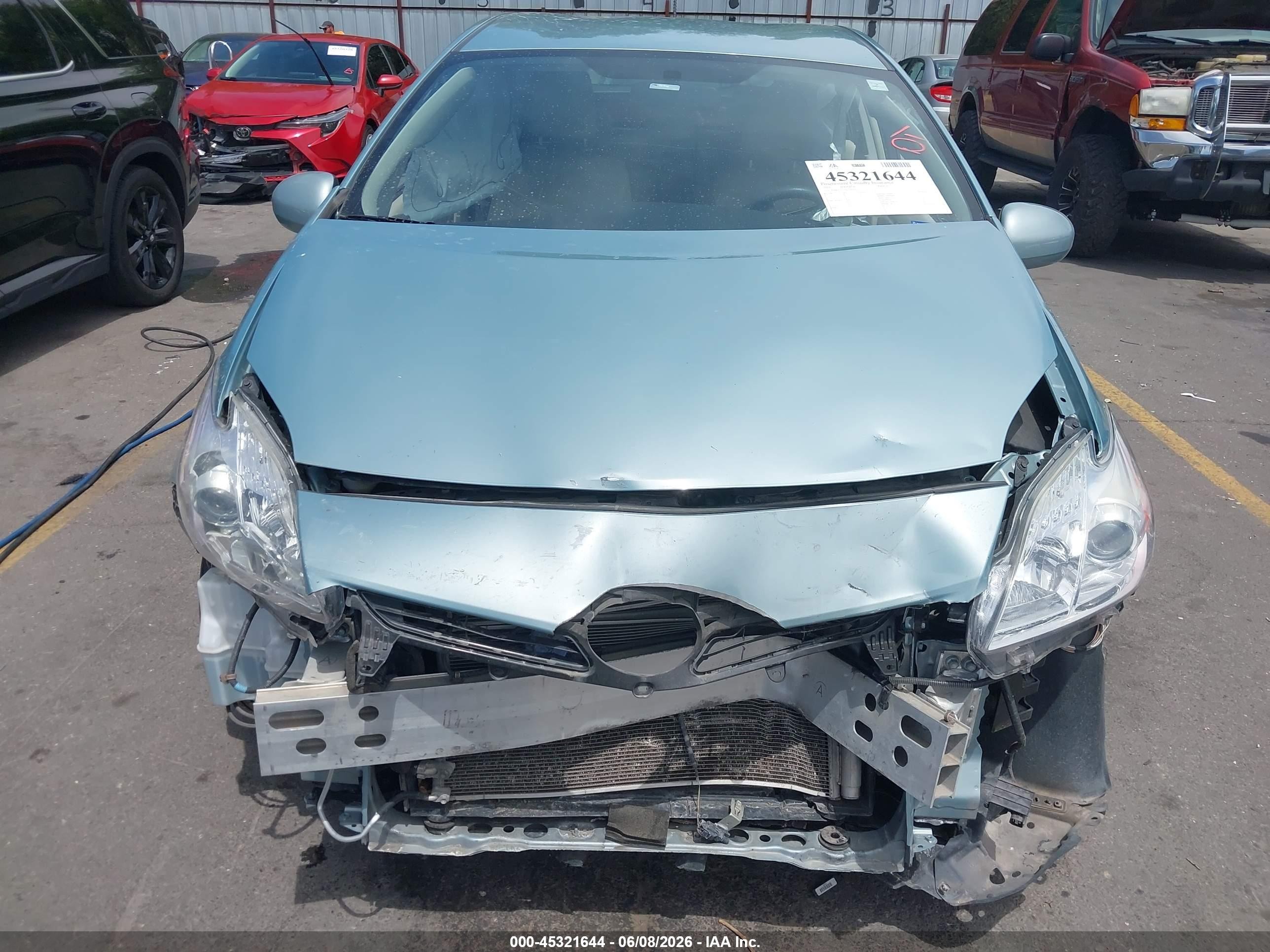2014 Toyota Prius Light Blue vin: JTDKN3DU6E1767524
