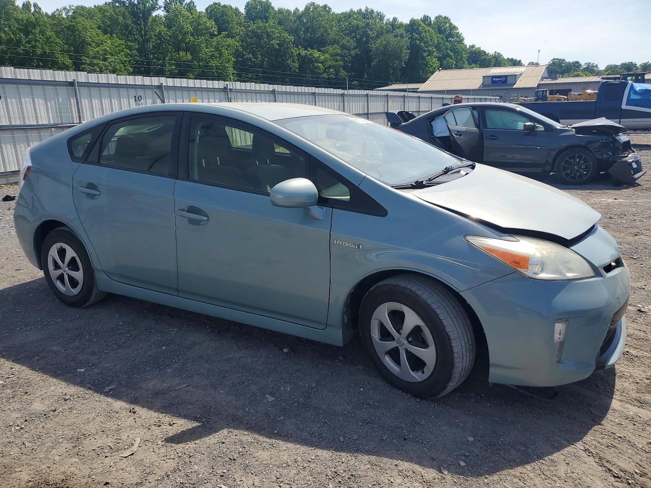 2014 Toyota Prius Two Turquoise vin: JTDKN3DU6E1772075