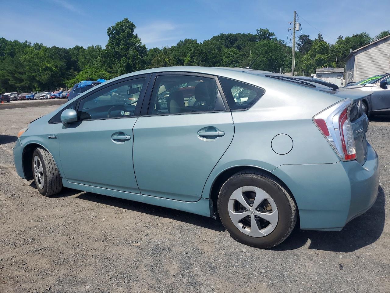 2014 Toyota Prius Two Turquoise vin: JTDKN3DU6E1772075