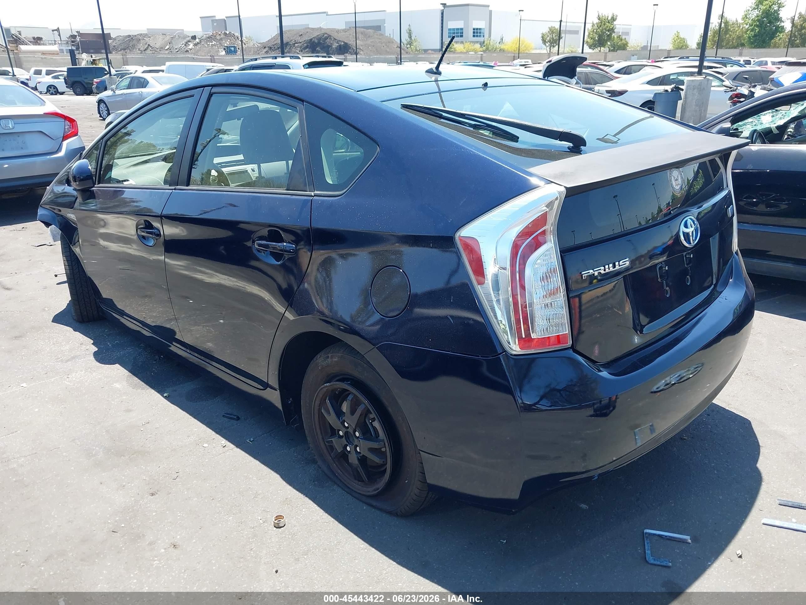 2014 Toyota Prius Two Blue vin: JTDKN3DU6E1809027