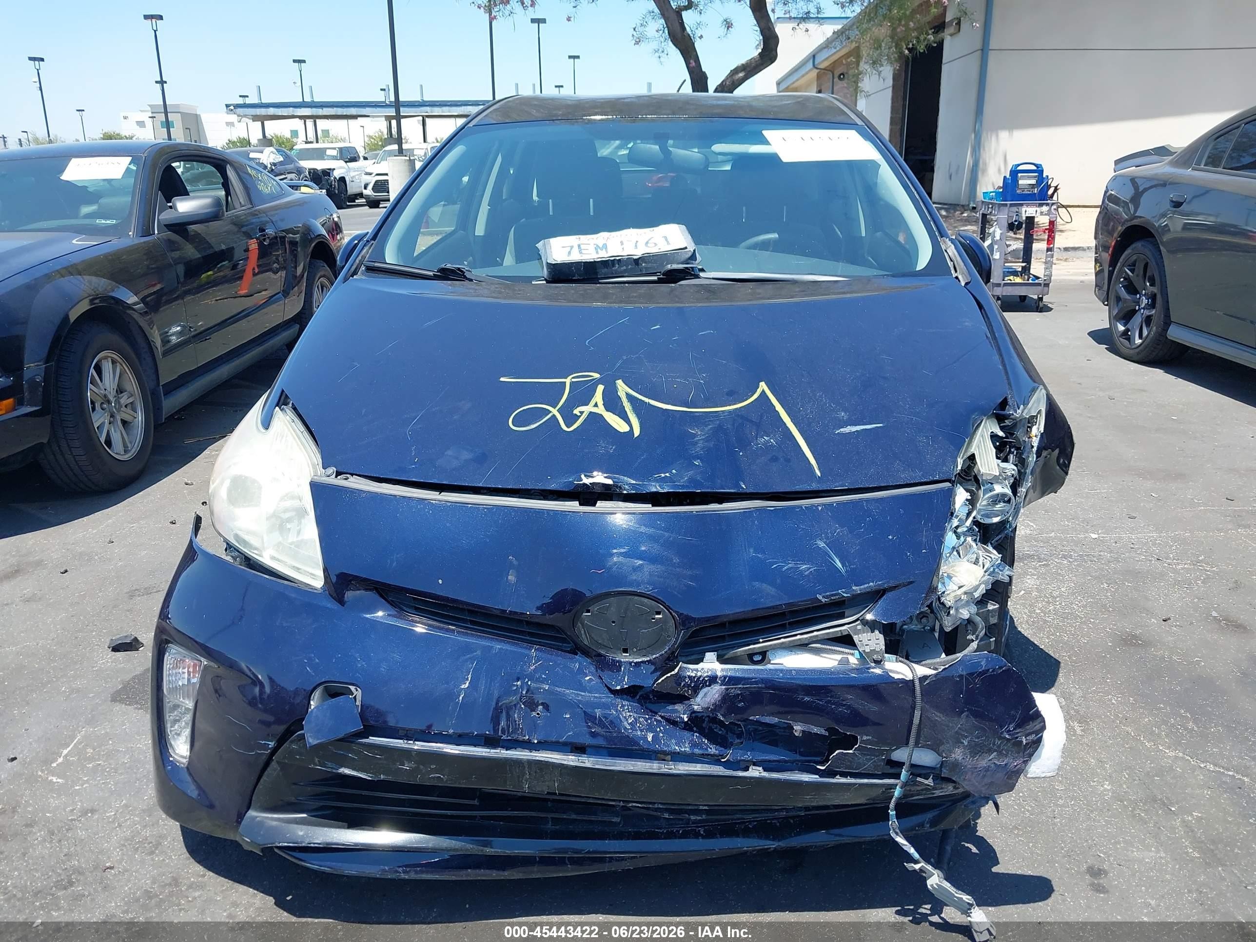 2014 Toyota Prius Two Blue vin: JTDKN3DU6E1809027