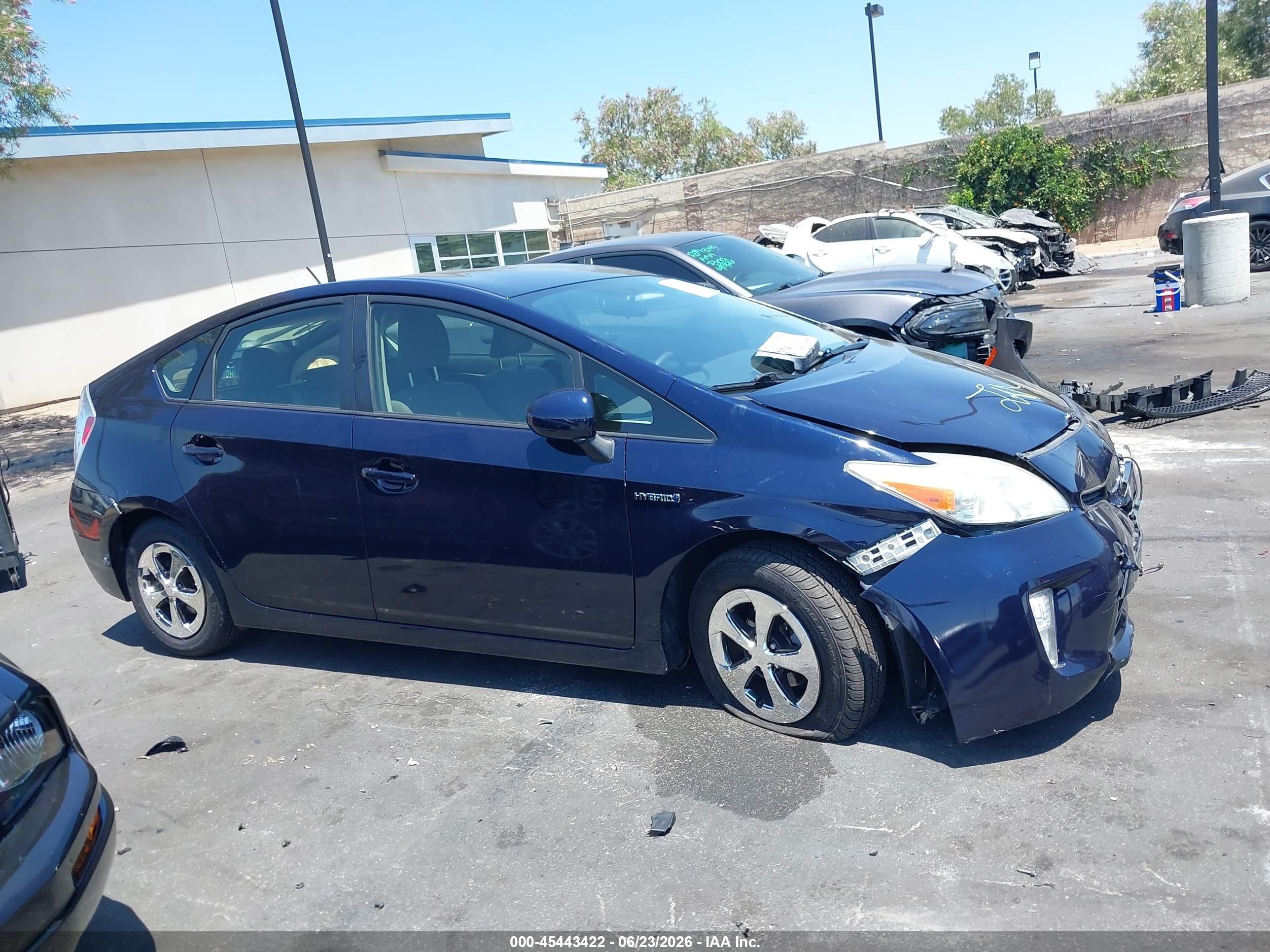 2014 Toyota Prius Two Blue vin: JTDKN3DU6E1809027