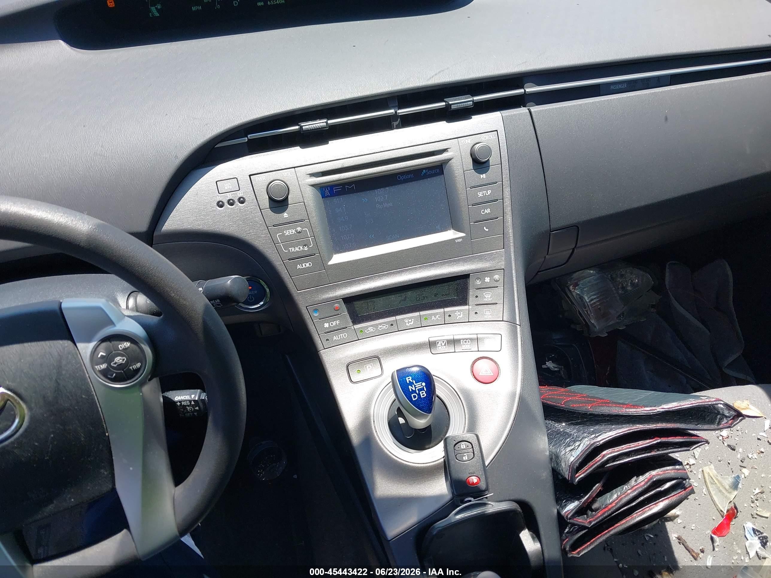 2014 Toyota Prius Two Blue vin: JTDKN3DU6E1809027