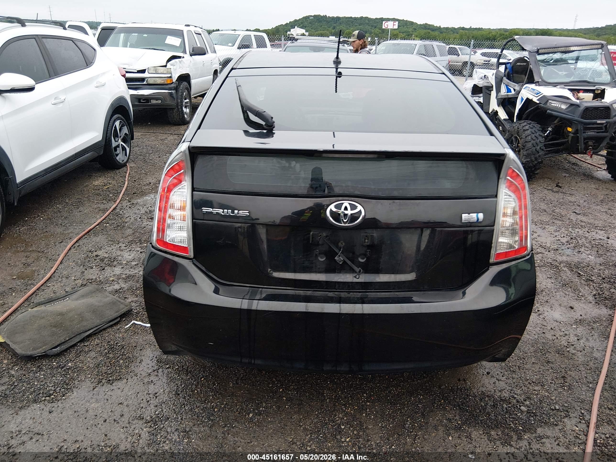 2014 Toyota Prius Two Black vin: JTDKN3DU6E1815894