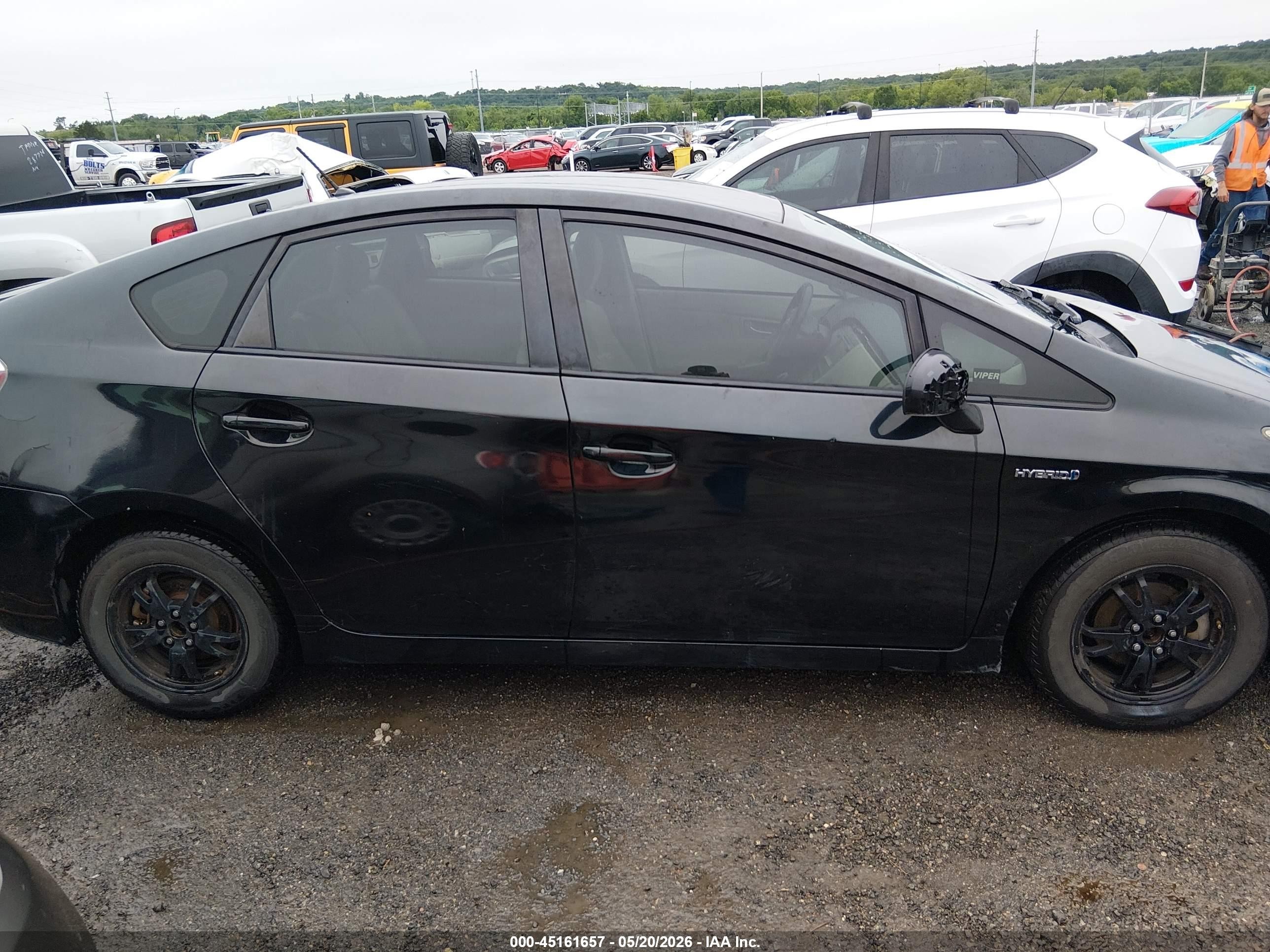 2014 Toyota Prius Two Black vin: JTDKN3DU6E1815894