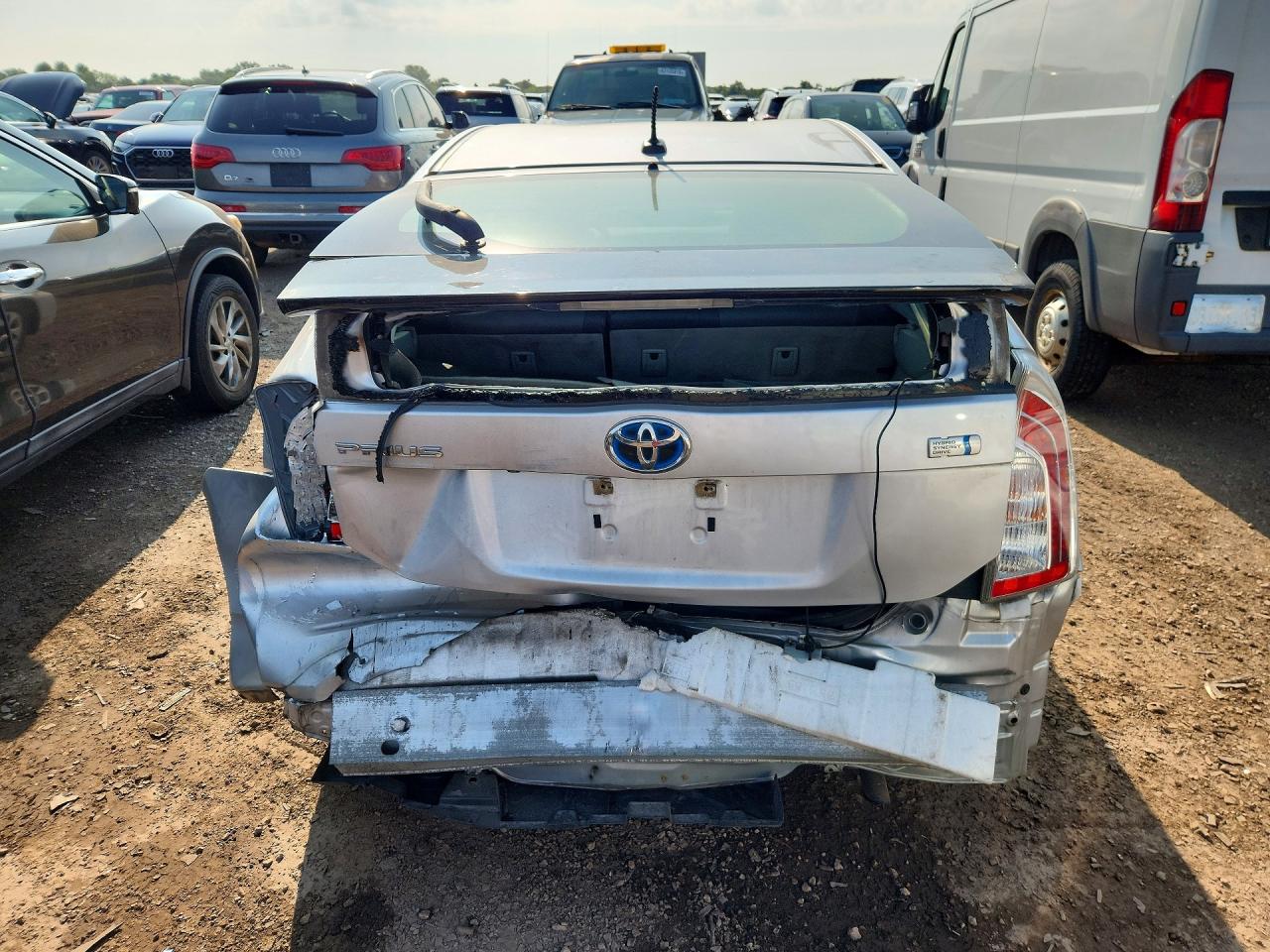 2014 Toyota Prius Four Silver vin: JTDKN3DU6E1838429