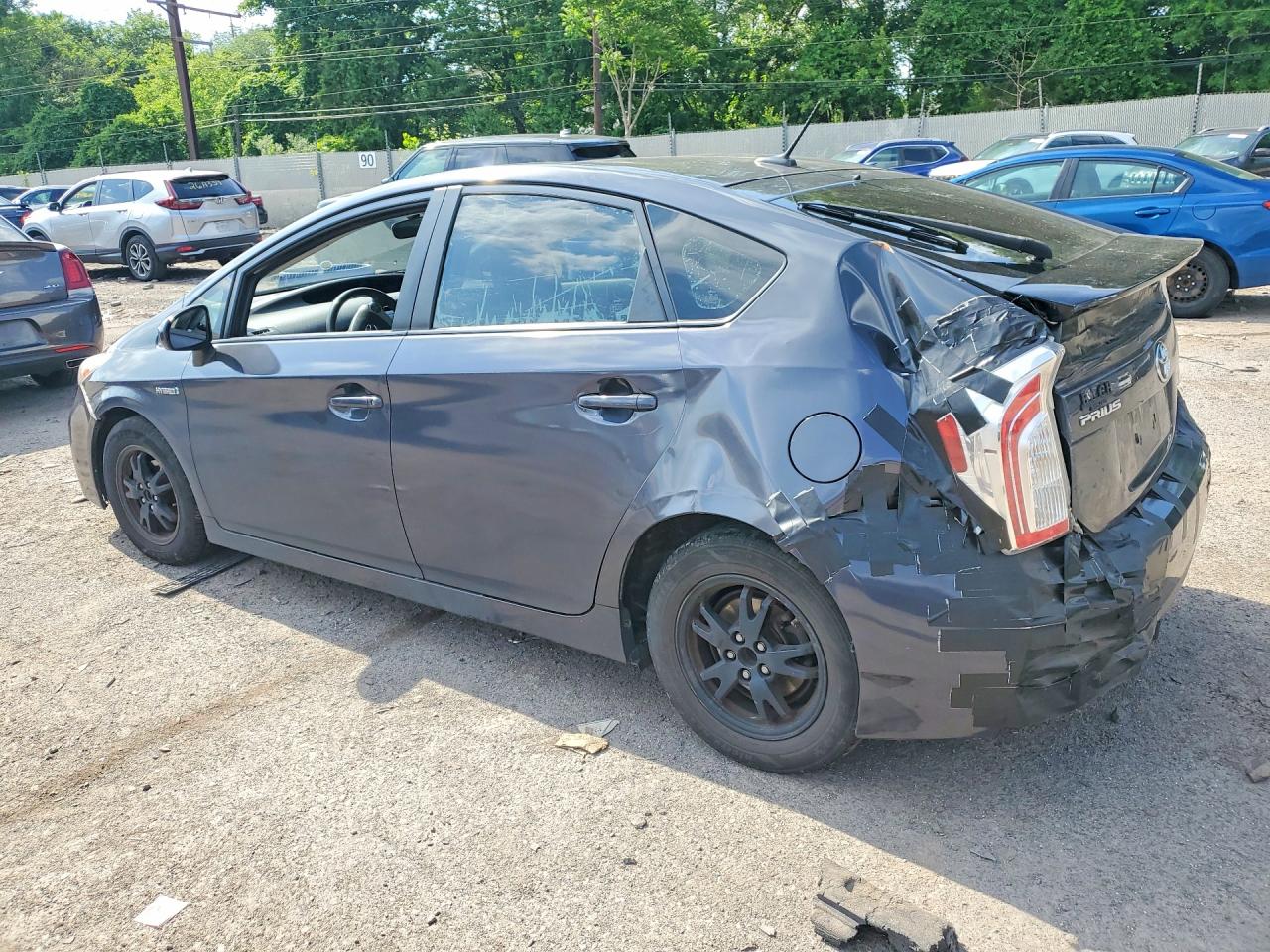2015 Toyota Prius Three Gray vin: JTDKN3DU6F0424588