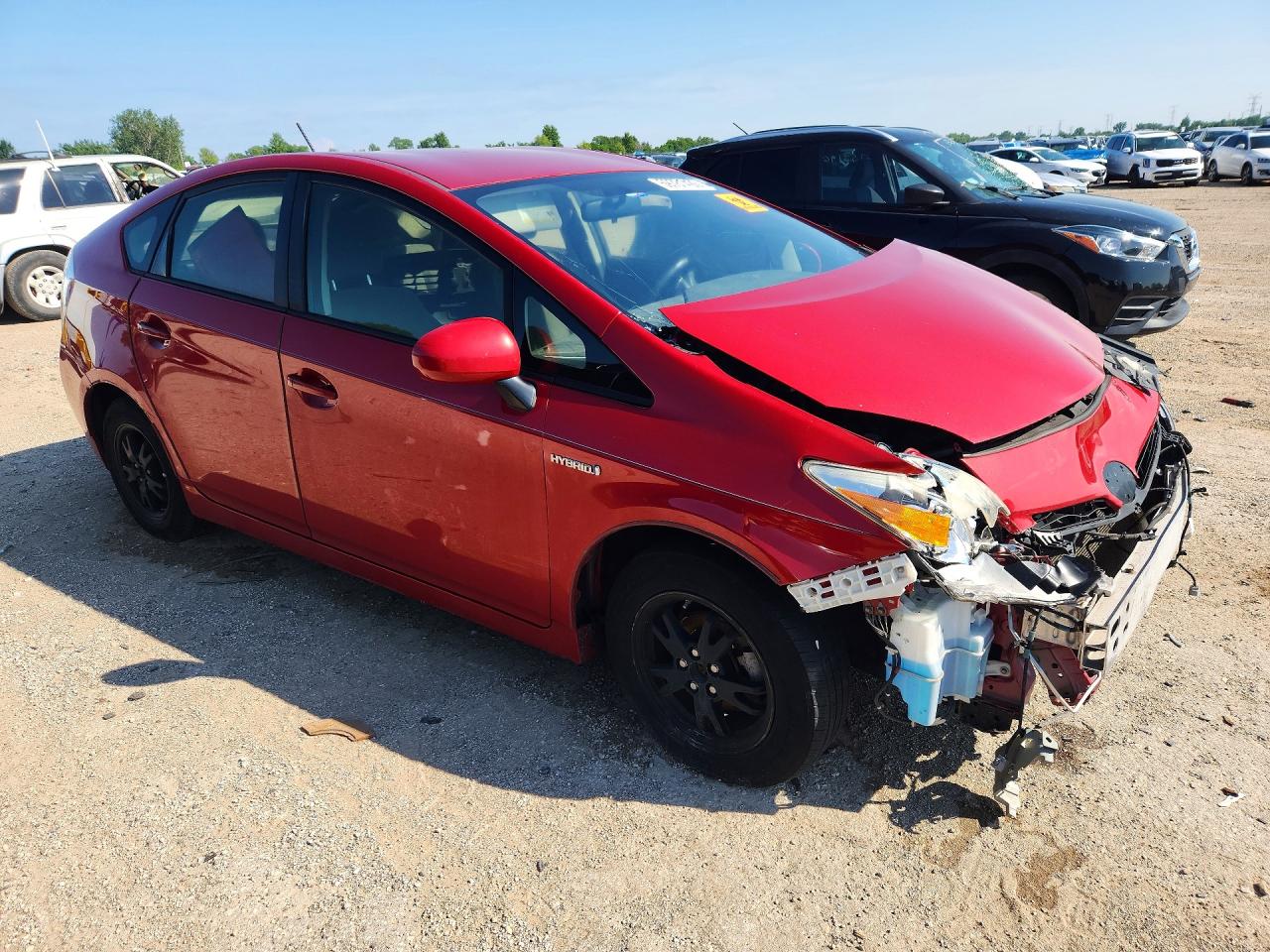 2015 Toyota Prius Two Red vin: JTDKN3DU6F0425496
