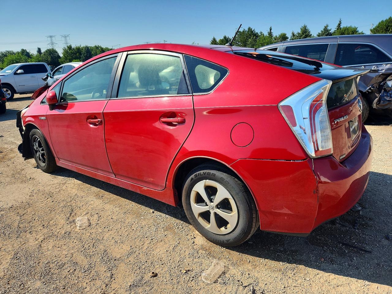 2015 Toyota Prius Two Red vin: JTDKN3DU6F0425496