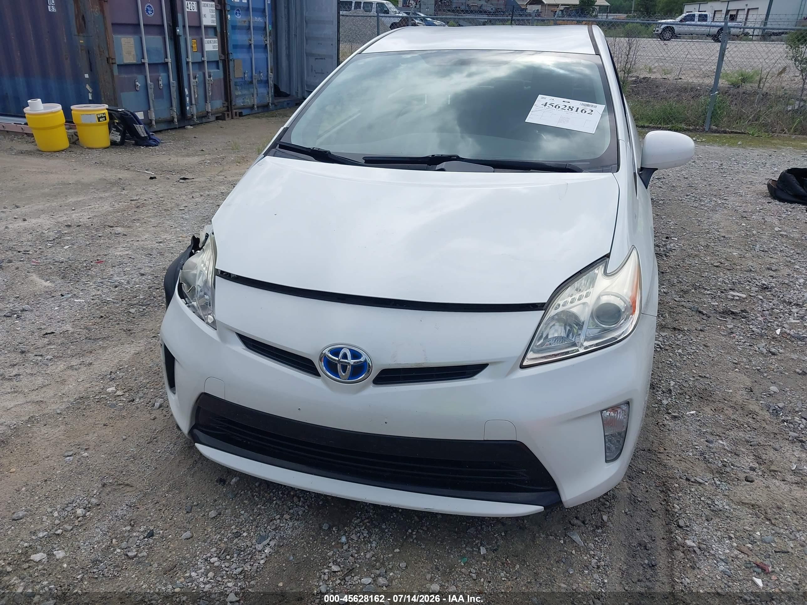 2015 Toyota Prius Two White vin: JTDKN3DU6F0465822