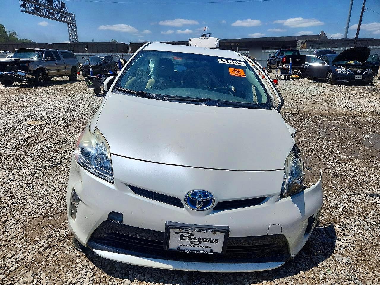 2015 Toyota Prius Three White vin: JTDKN3DU6F1889415