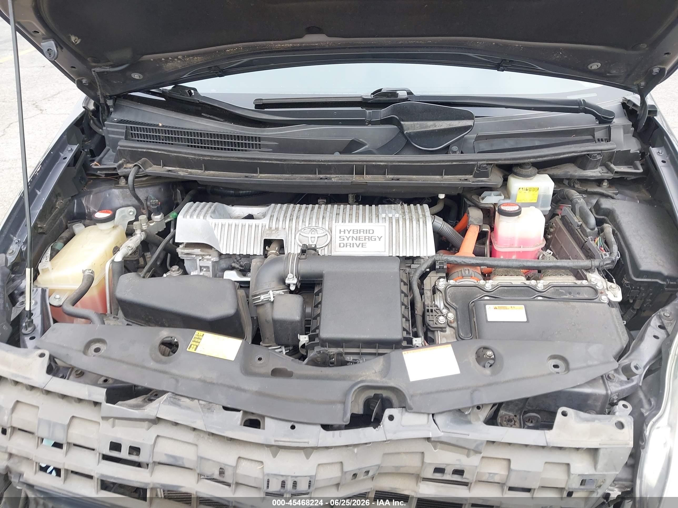 2015 Toyota Prius Two Gray vin: JTDKN3DU6F1893545
