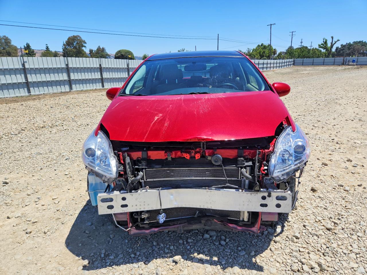 2015 Toyota Prius Four Red vin: JTDKN3DU6F1904706