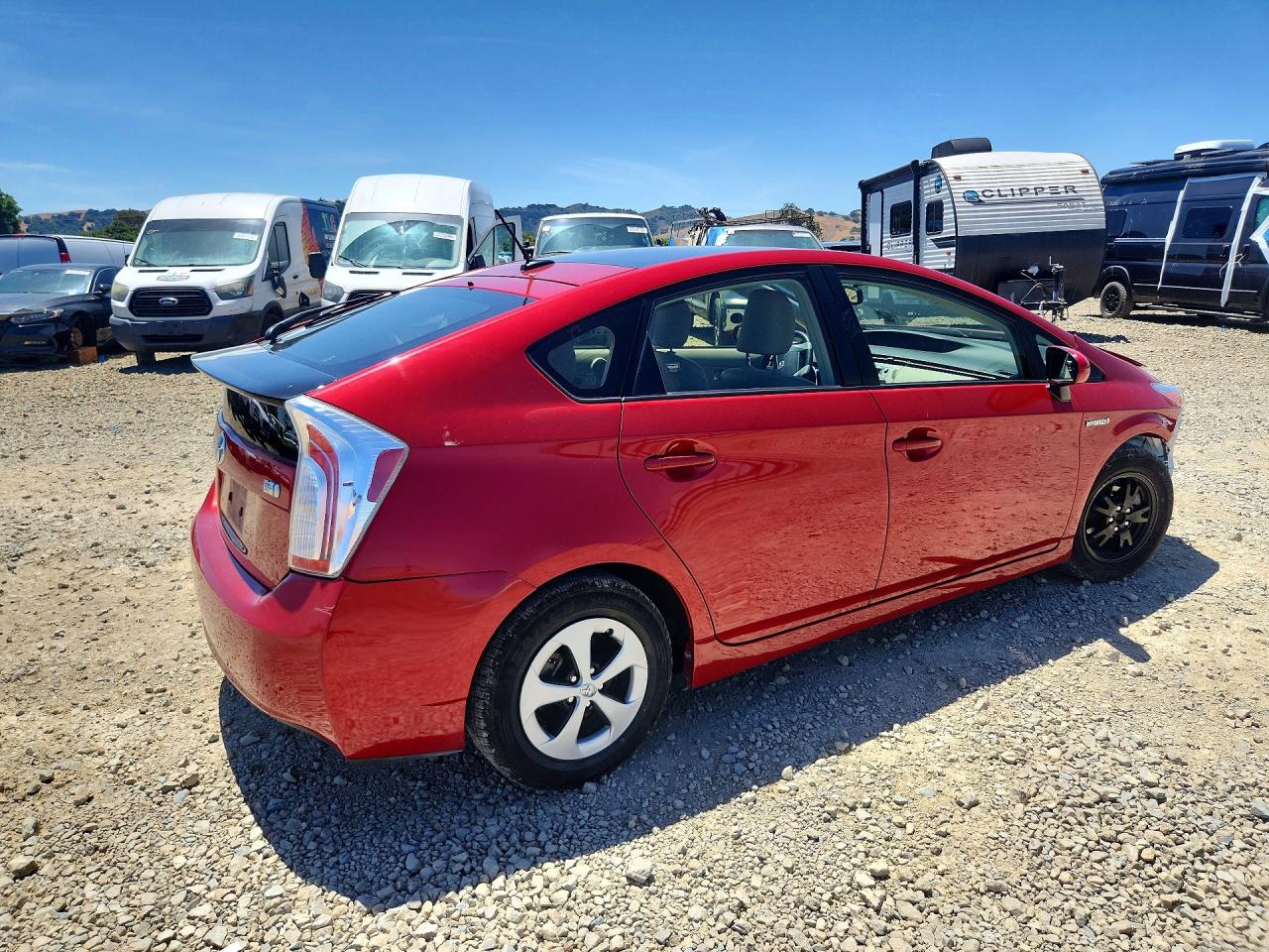 2015 Toyota Prius Four Red vin: JTDKN3DU6F1904706