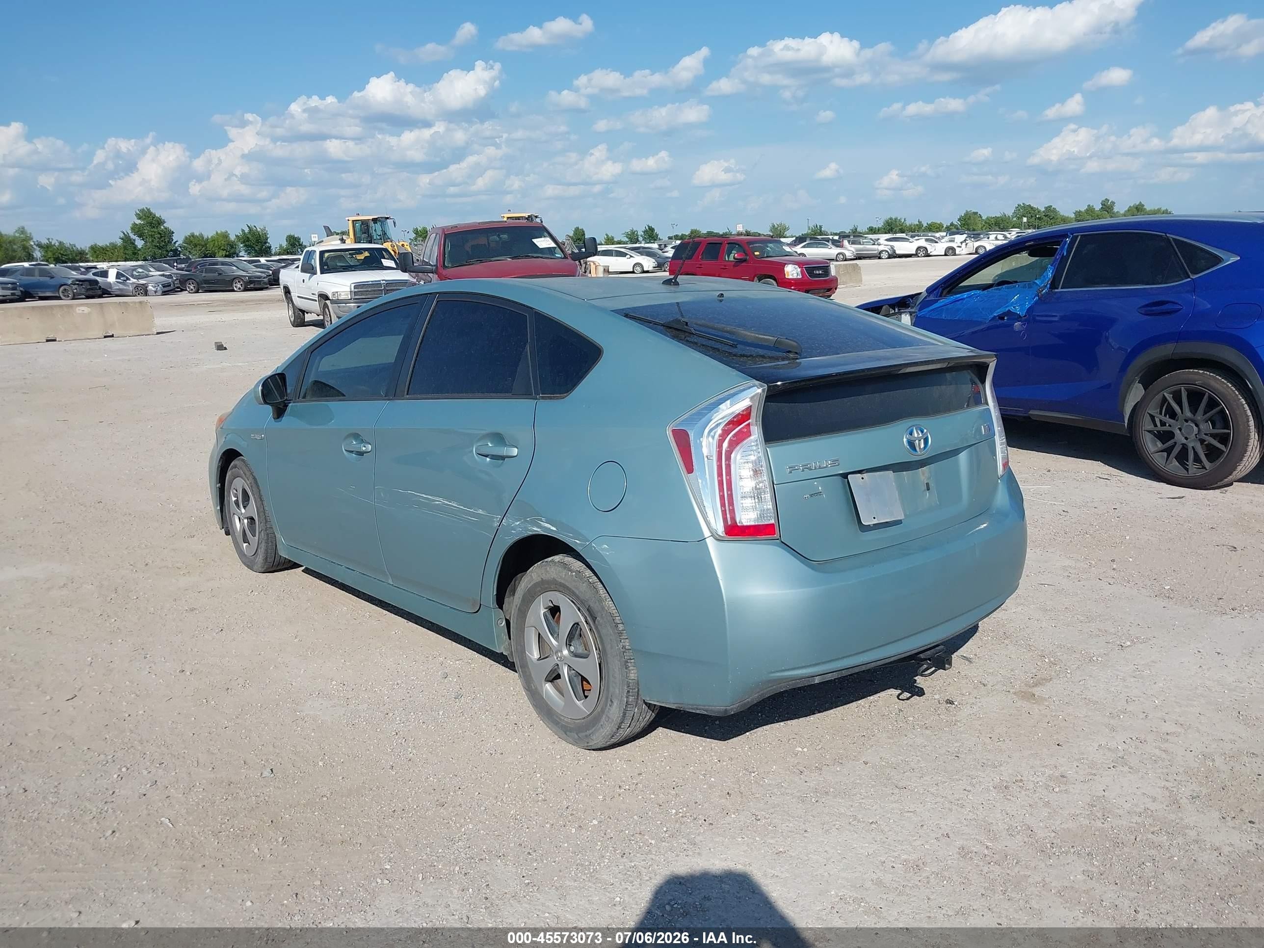 2015 Toyota Prius Two Teal vin: JTDKN3DU6F1958426