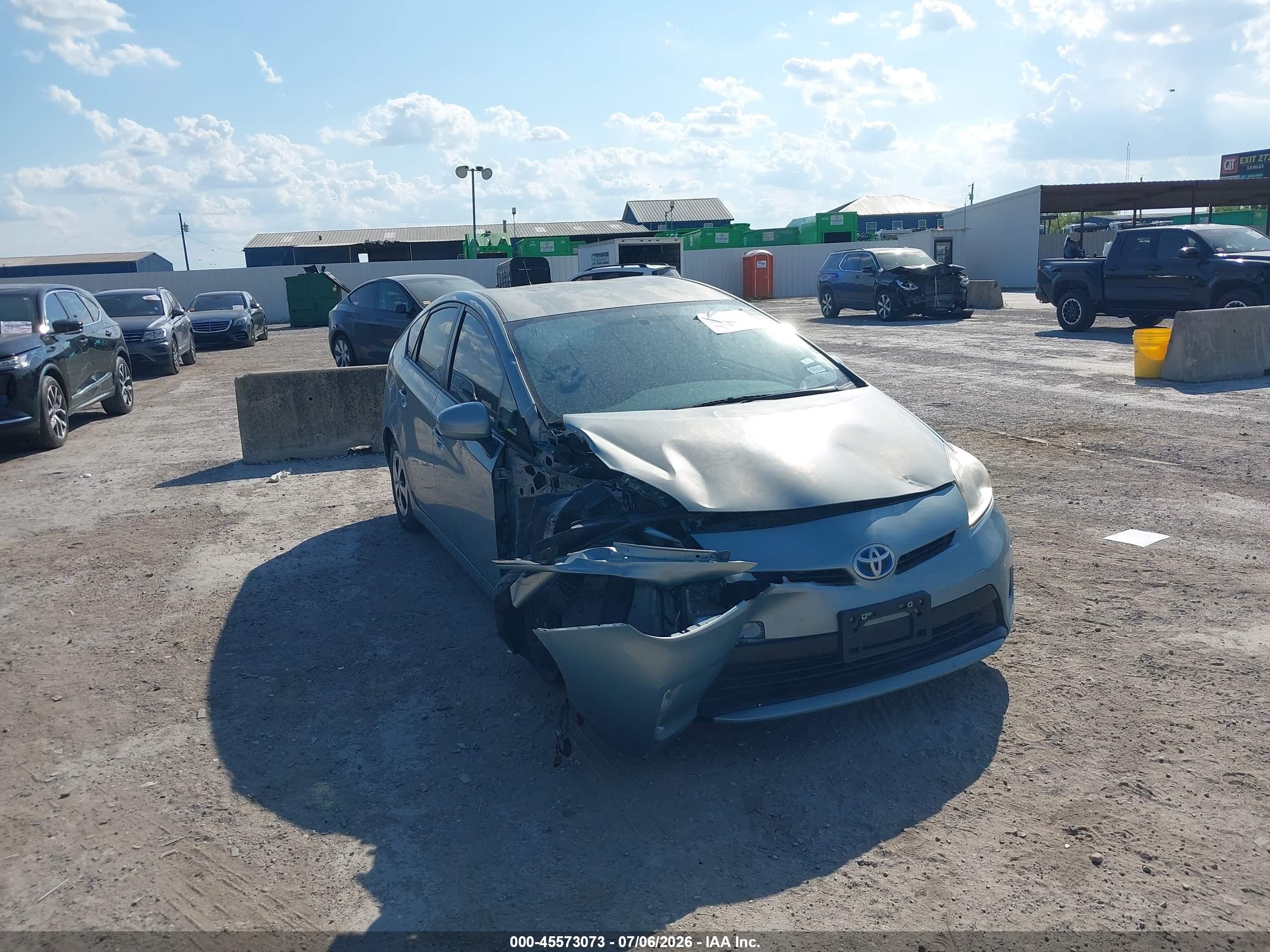 2015 Toyota Prius Two Teal vin: JTDKN3DU6F1958426