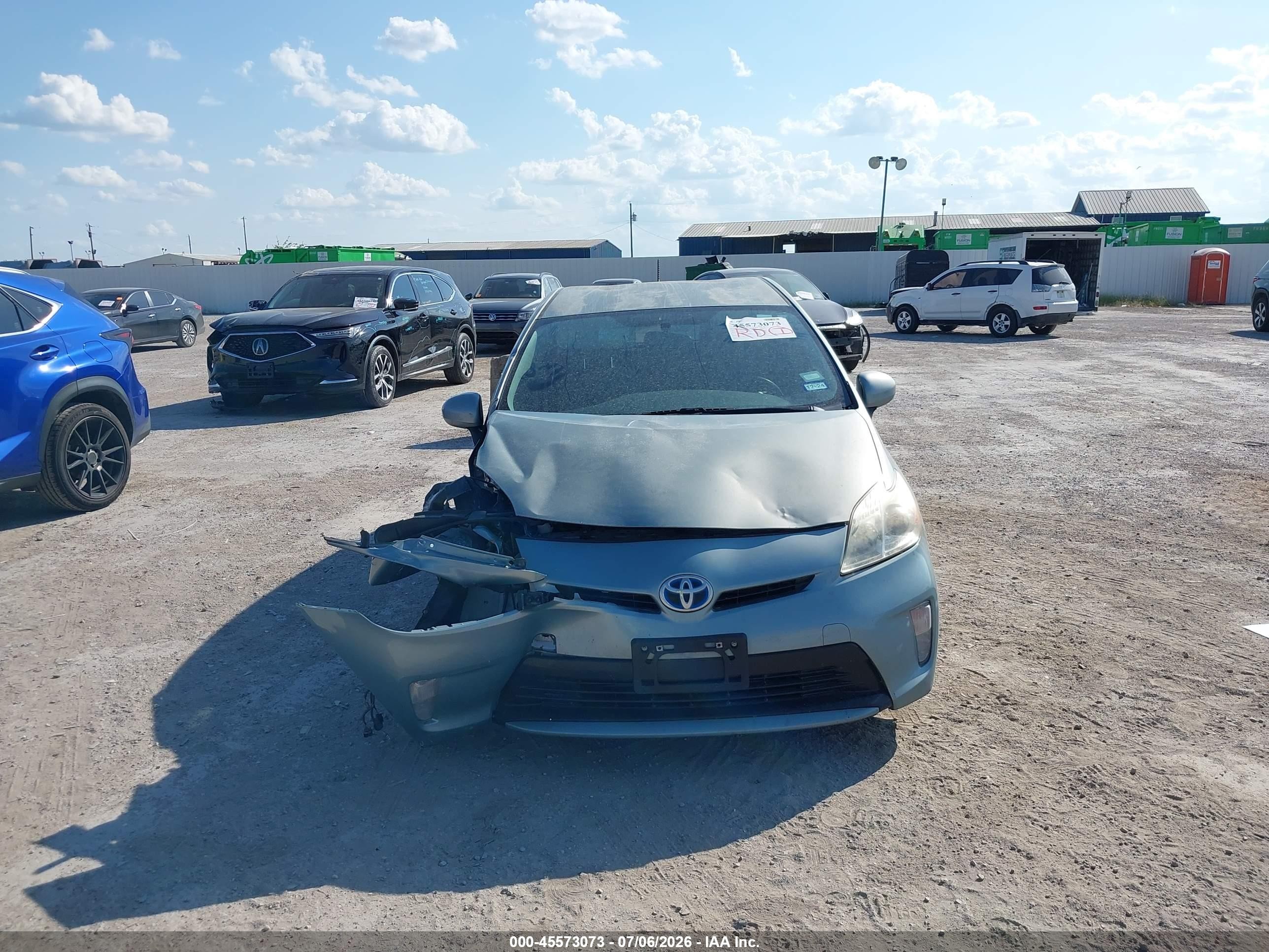 2015 Toyota Prius Two Teal vin: JTDKN3DU6F1958426