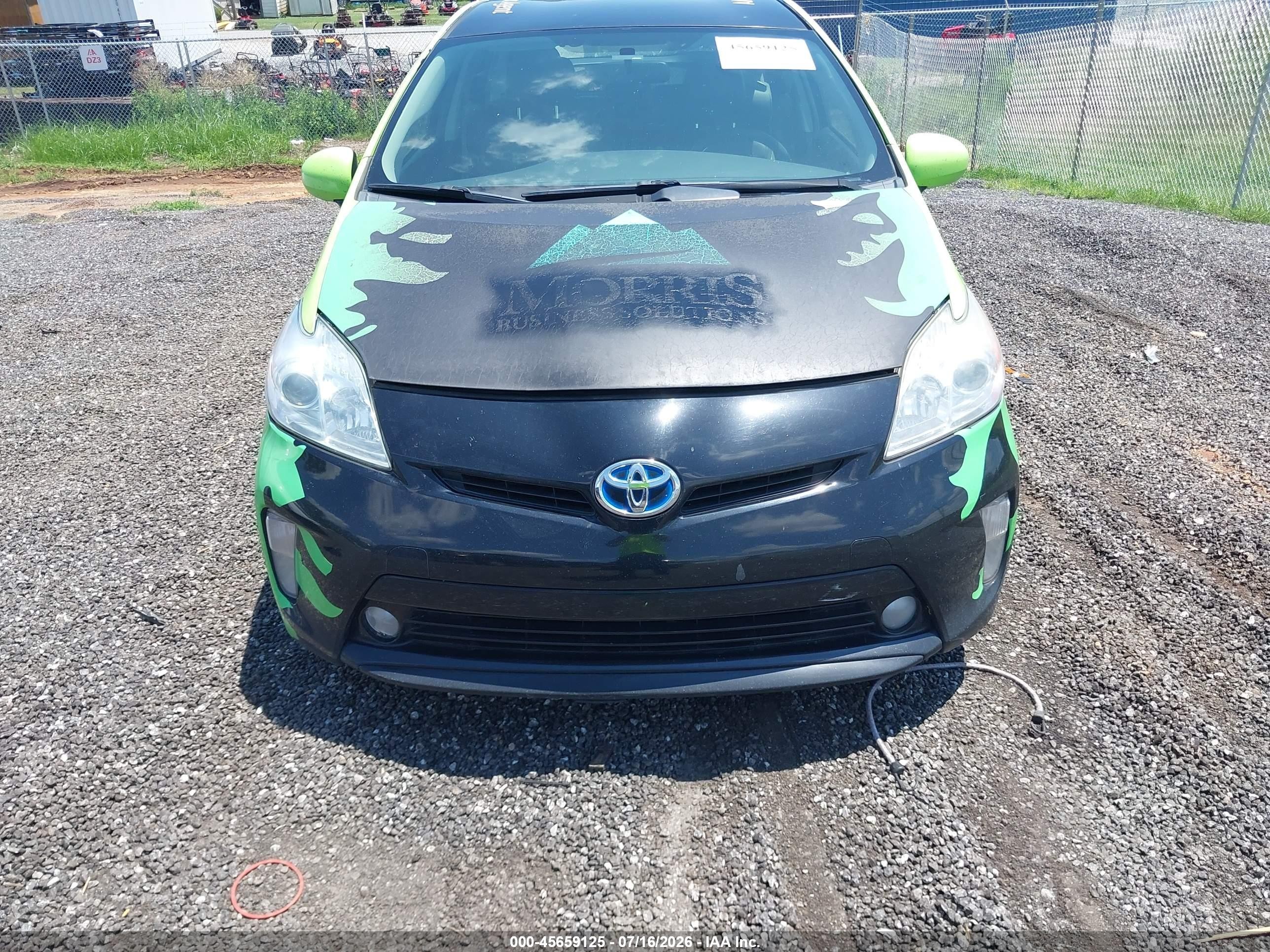 2015 Toyota Prius Two Черный vin: JTDKN3DU6F1979535