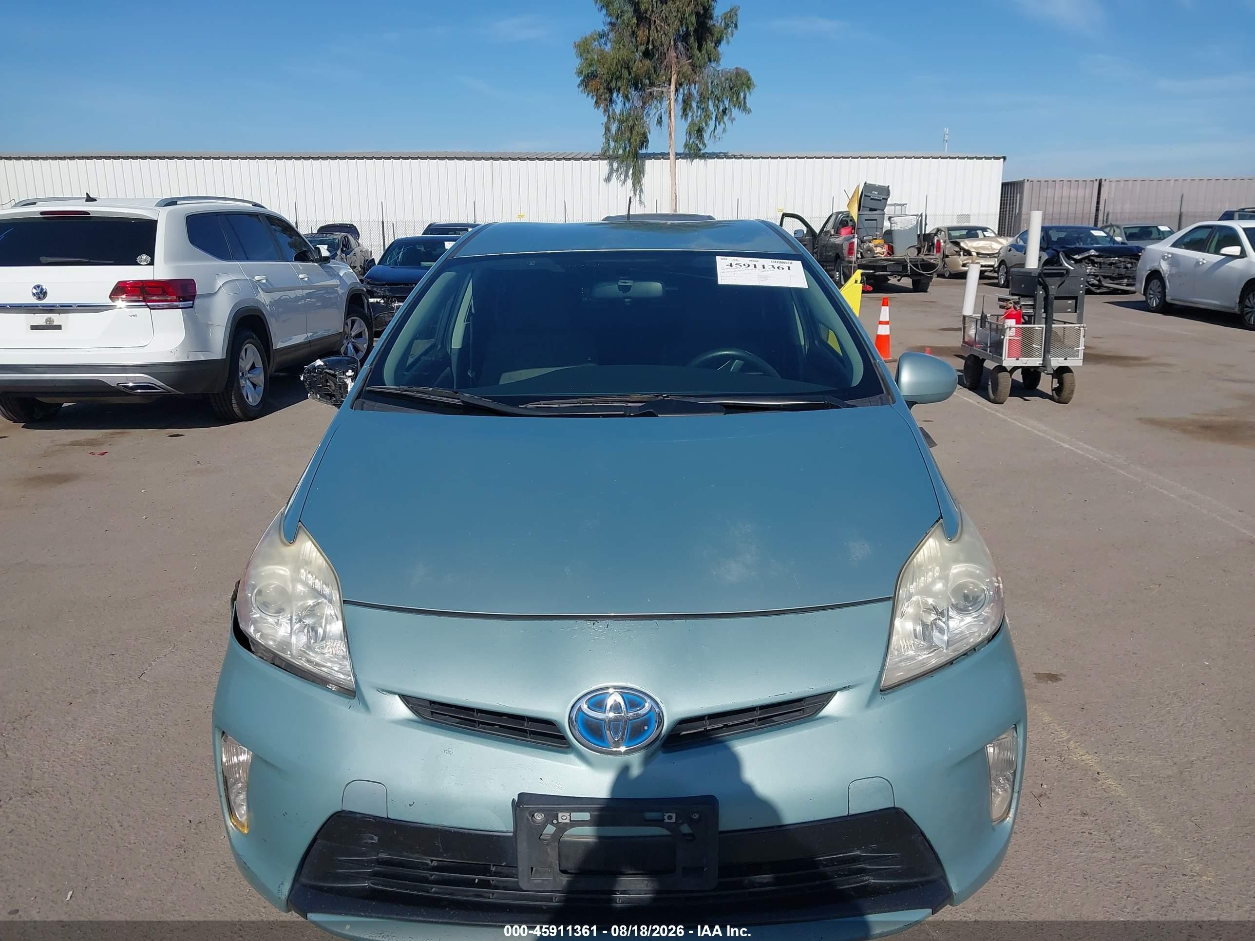 2015 Toyota Prius Two Turquoise vin: JTDKN3DU6F1995704