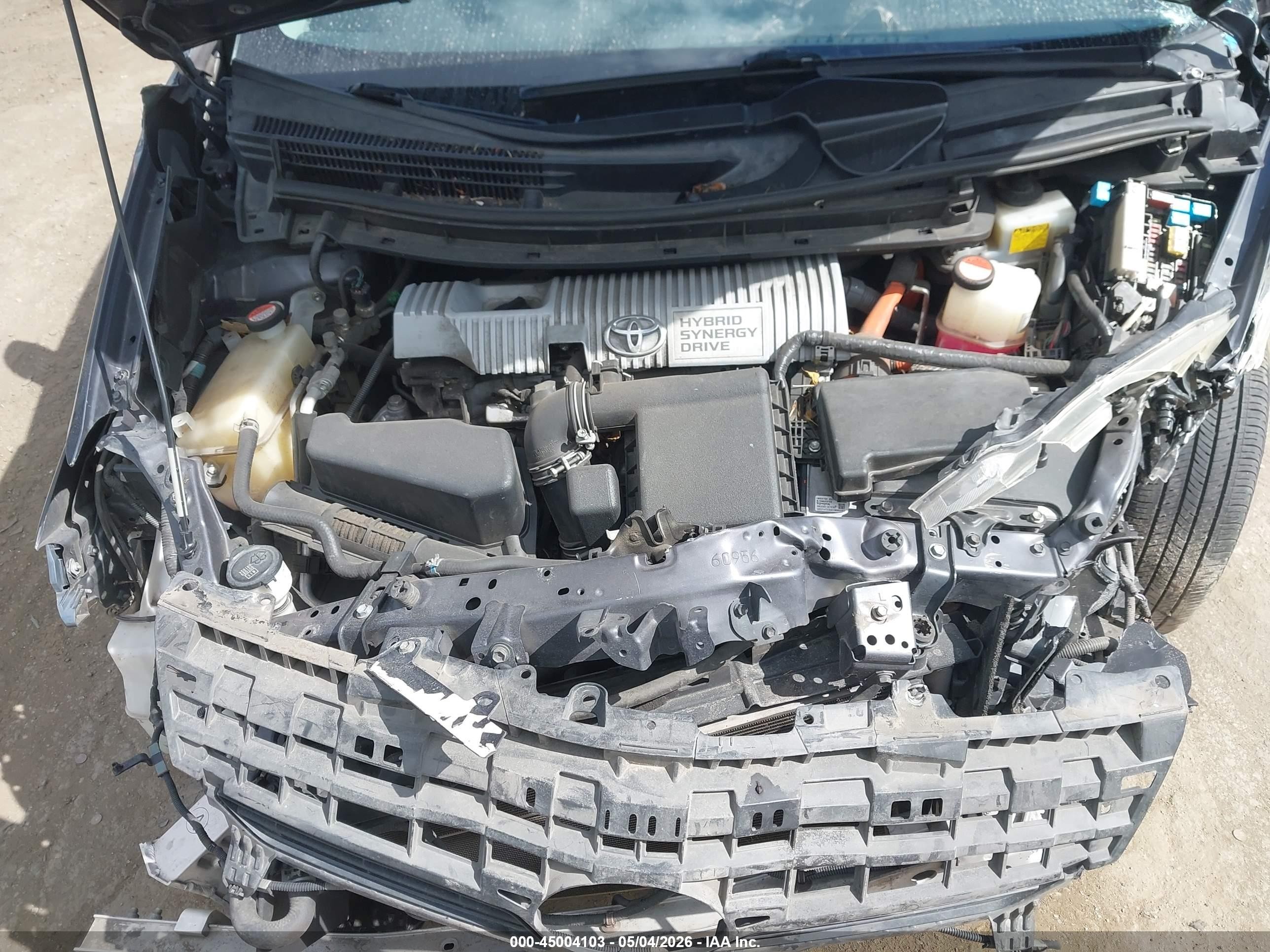 2015 Toyota Prius Two Gray vin: JTDKN3DU6F2004821