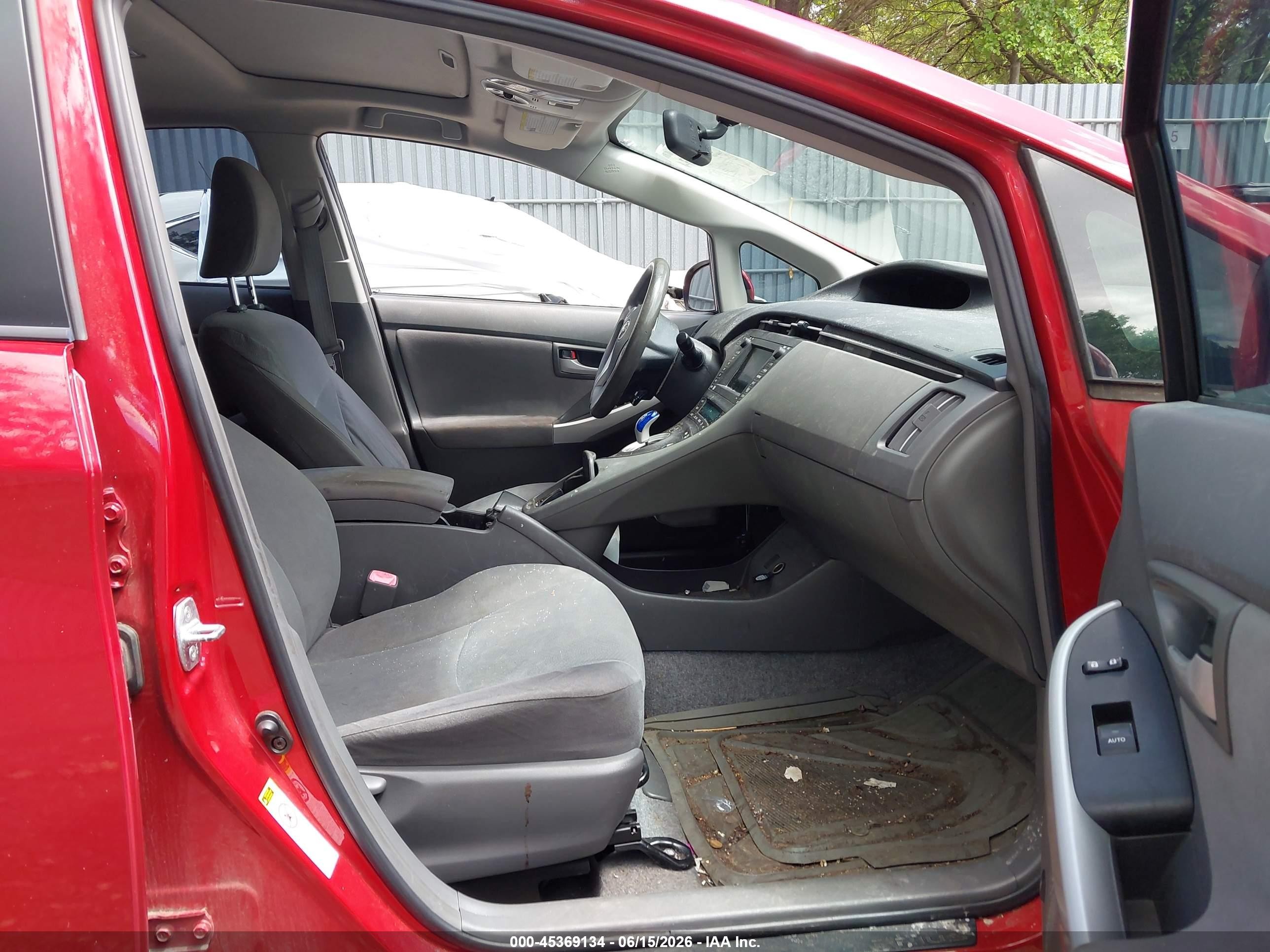 2010 Toyota Prius Iii Red vin: JTDKN3DU7A0001415