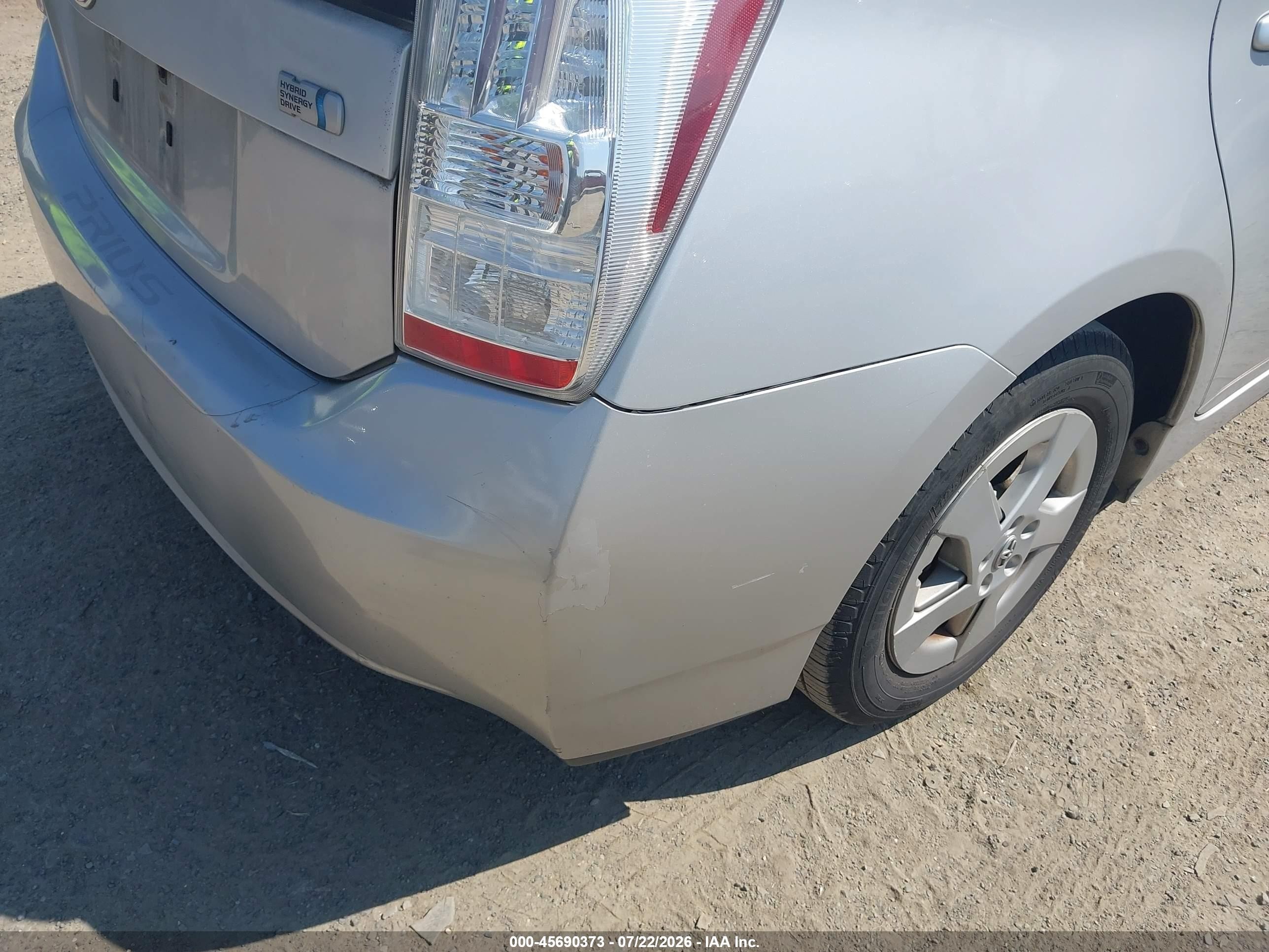 2010 Toyota Prius Iv Silver vin: JTDKN3DU7A0007635