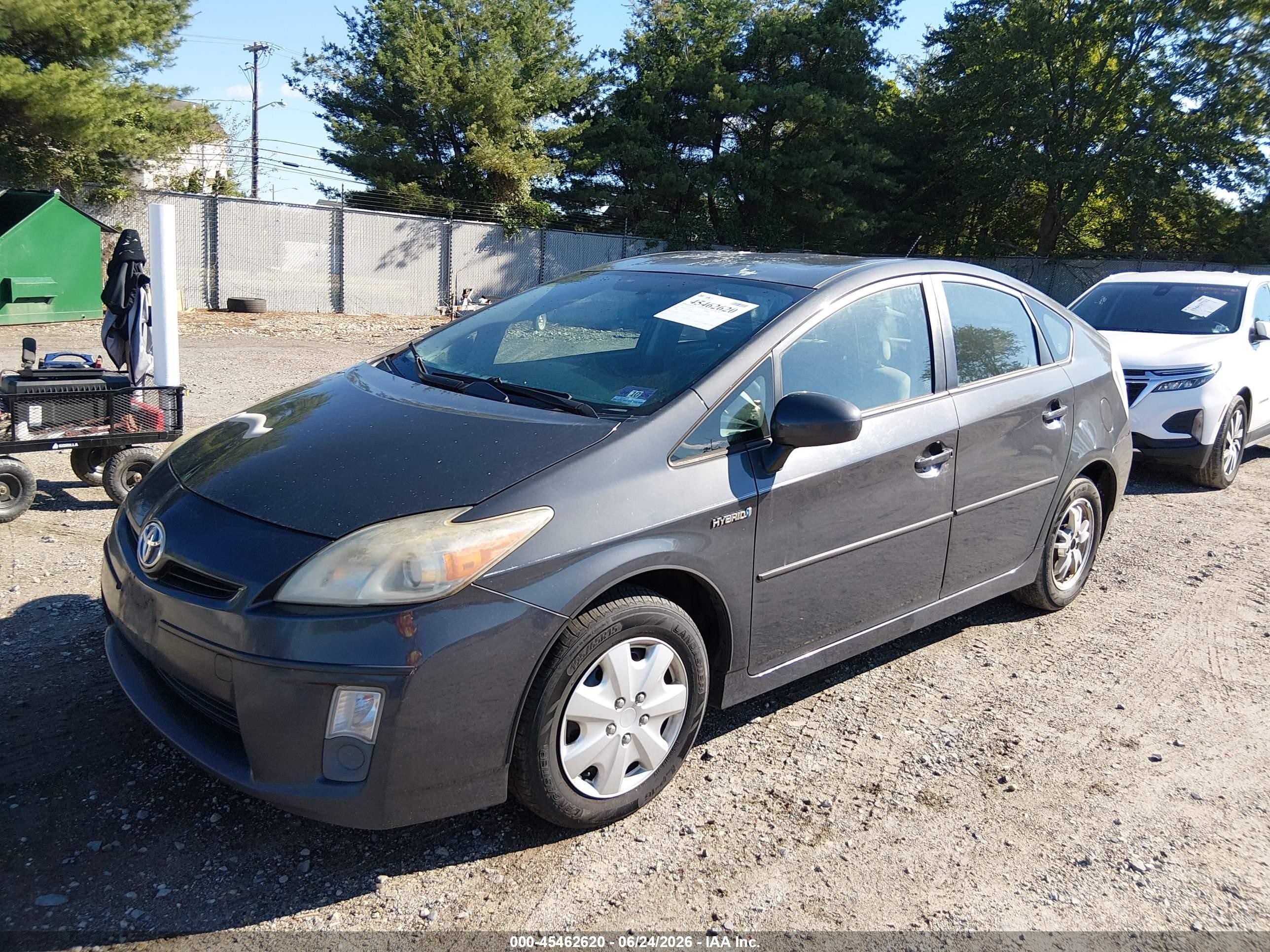 2010 Toyota Prius Iii Gray vin: JTDKN3DU7A0025147