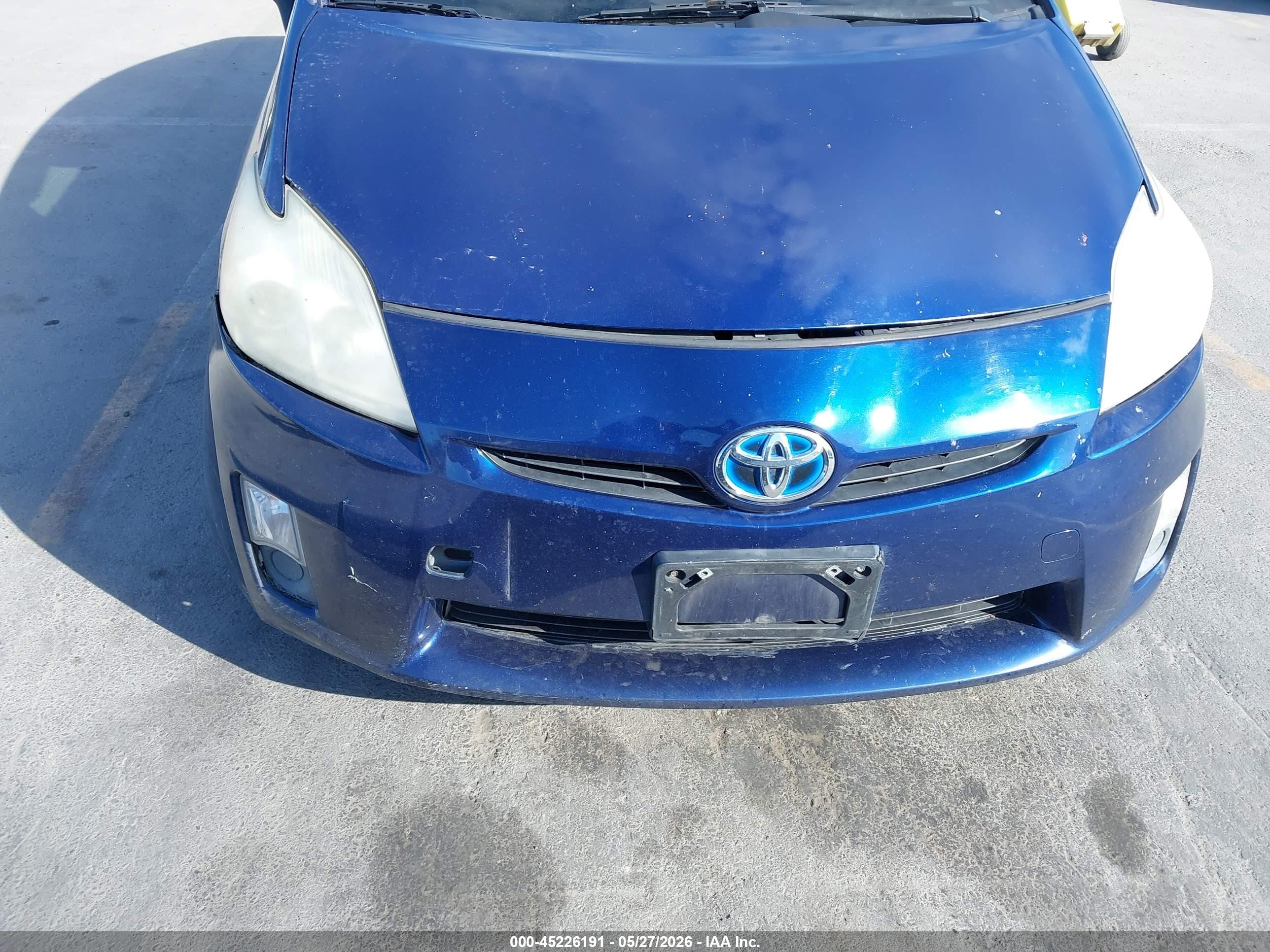 2010 Toyota Prius Ii Blue vin: JTDKN3DU7A0076423