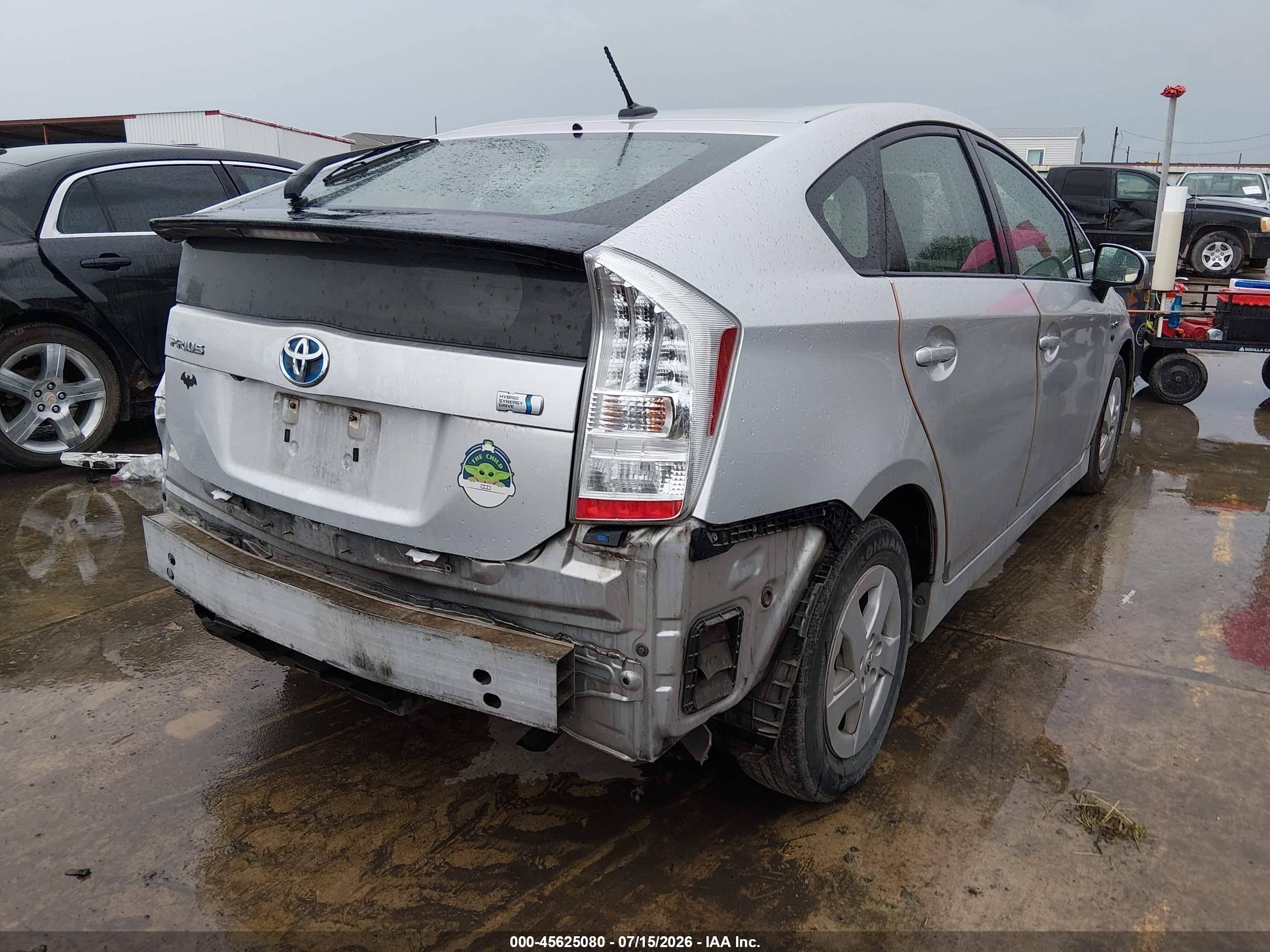 2010 Toyota Prius Iii Silver vin: JTDKN3DU7A0086031