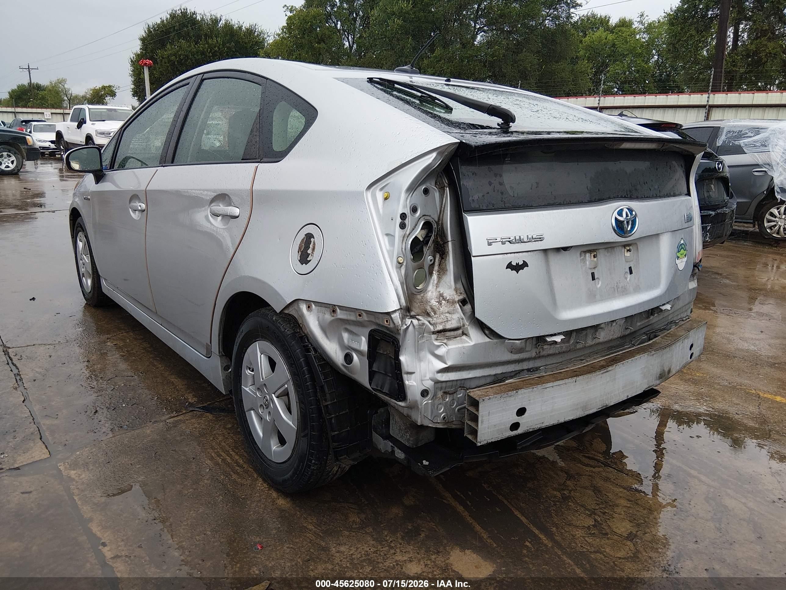 2010 Toyota Prius Iii Silver vin: JTDKN3DU7A0086031